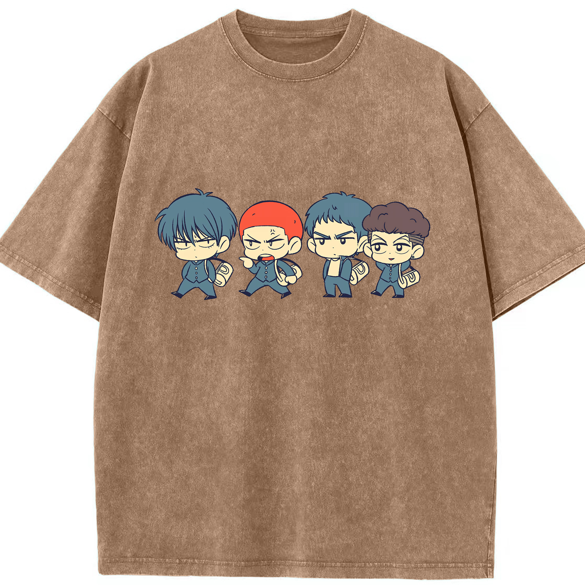 （画像用） SLAM DUNK／スラムダンク 綿100% ヴィンテージ風 半袖Tシャツ（フロントプリント）