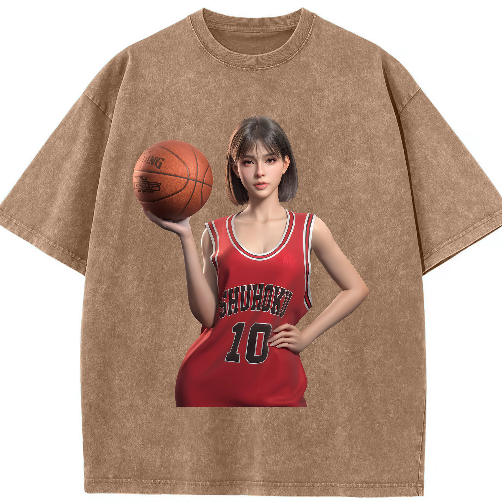 （画像用） SLAM DUNK／スラムダンク 綿100% ヴィンテージ風 半袖Tシャツ（フロントプリント）