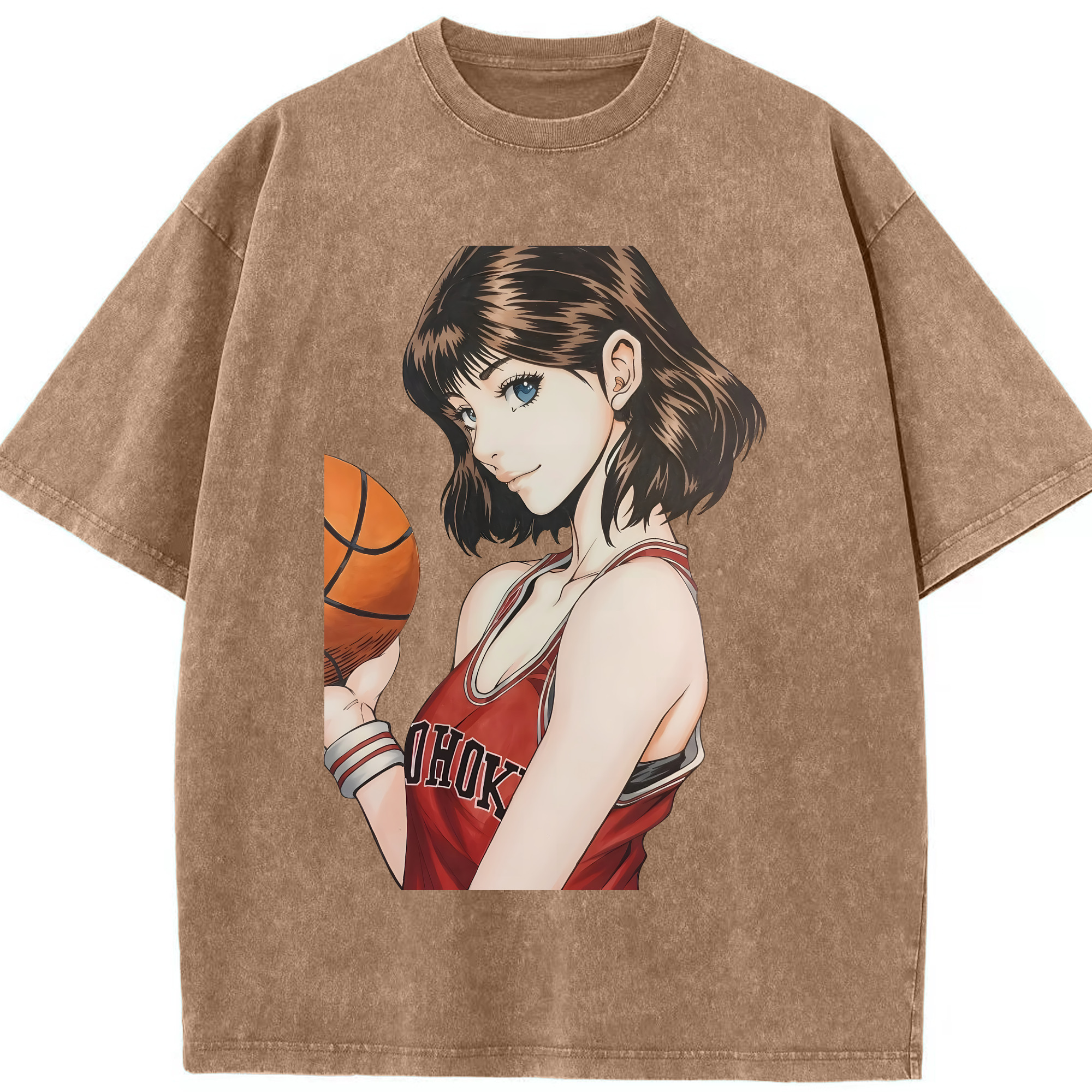 （画像用） SLAM DUNK／スラムダンク 綿100% ヴィンテージ風 半袖Tシャツ（フロントプリント）