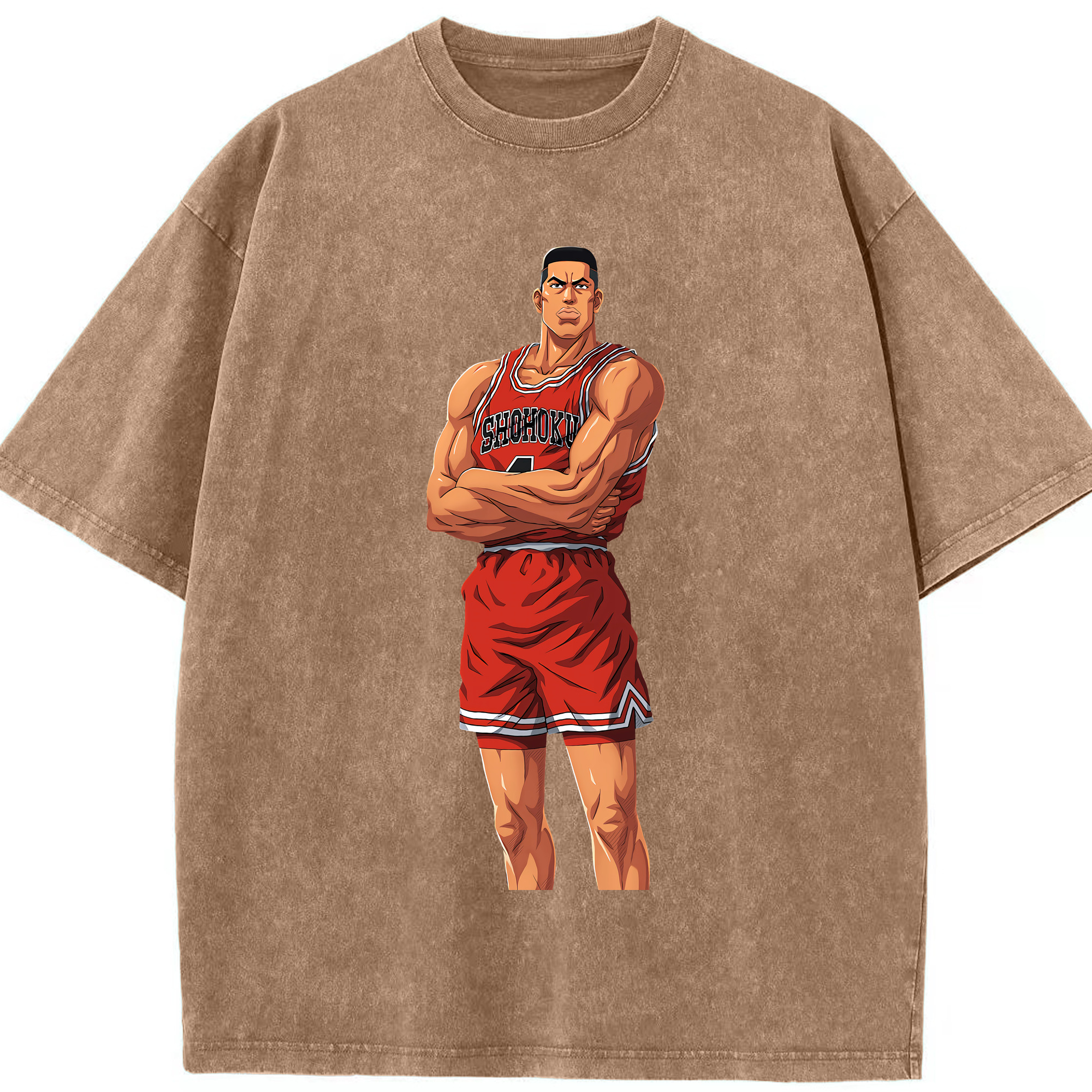 （画像用） SLAM DUNK／スラムダンク 綿100% ヴィンテージ風 半袖Tシャツ（フロントプリント）