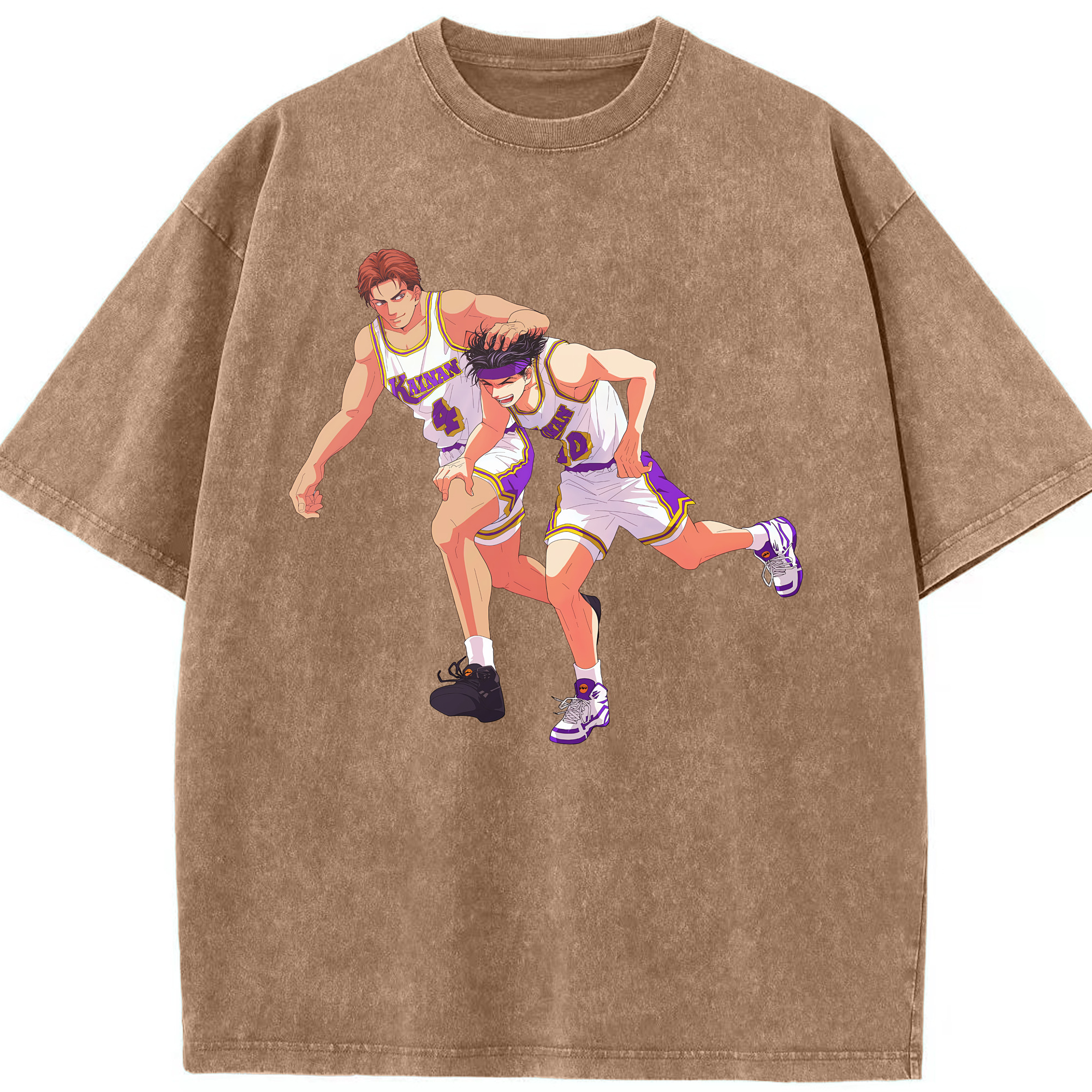 （画像用） SLAM DUNK／スラムダンク 綿100% ヴィンテージ風 半袖Tシャツ（フロントプリント）