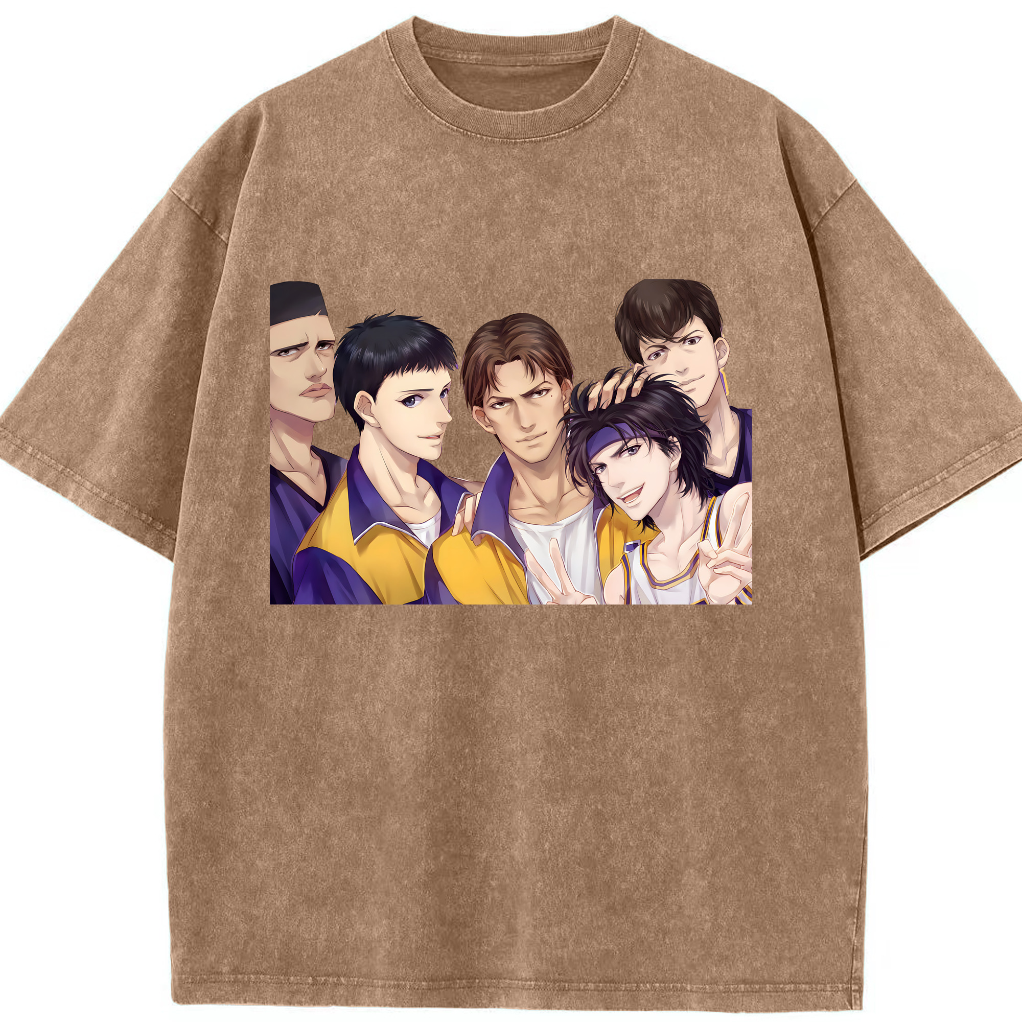 （画像用） SLAM DUNK／スラムダンク 綿100% ヴィンテージ風 半袖Tシャツ（フロントプリント）