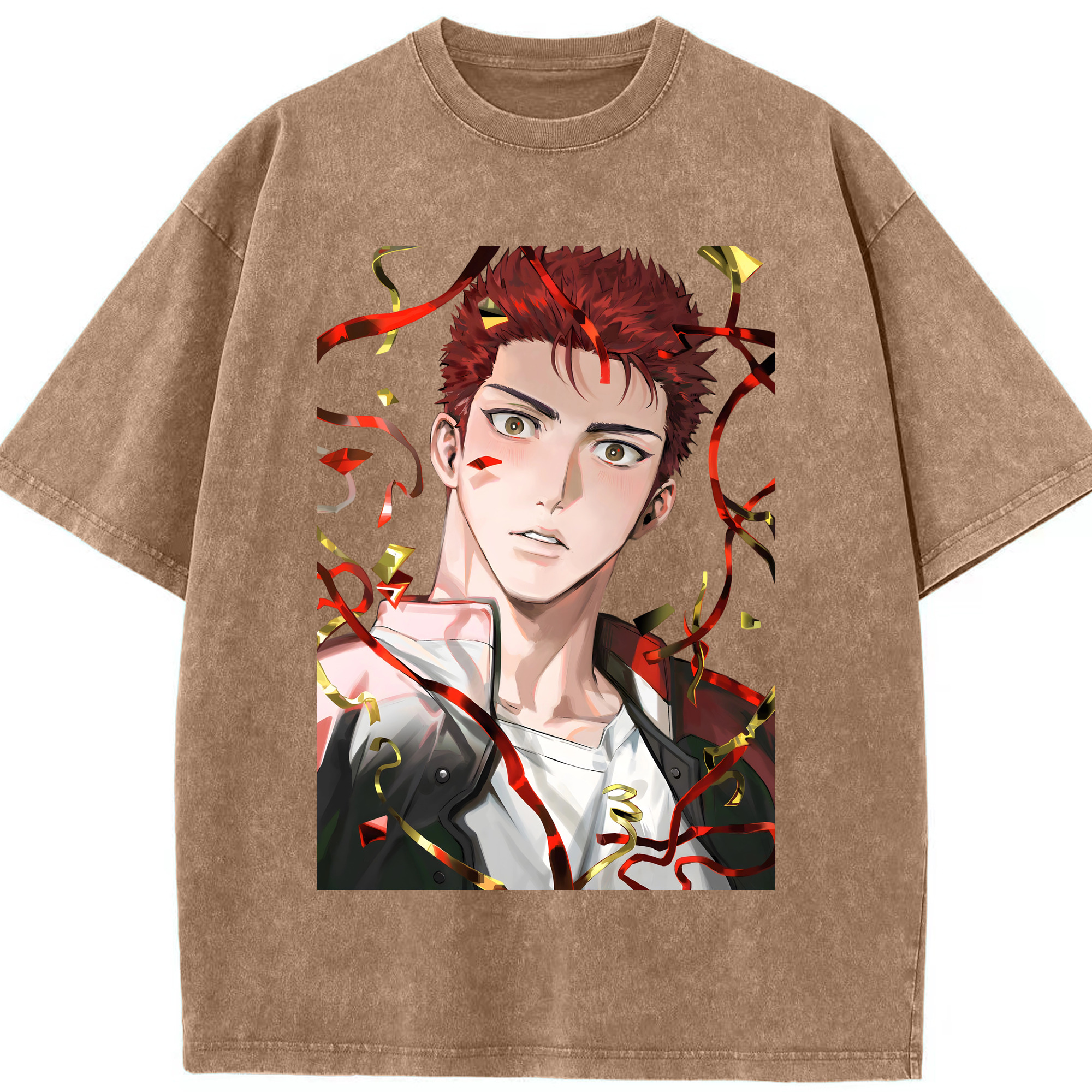 （画像用） SLAM DUNK／スラムダンク 綿100% ヴィンテージ風 半袖Tシャツ（フロントプリント）