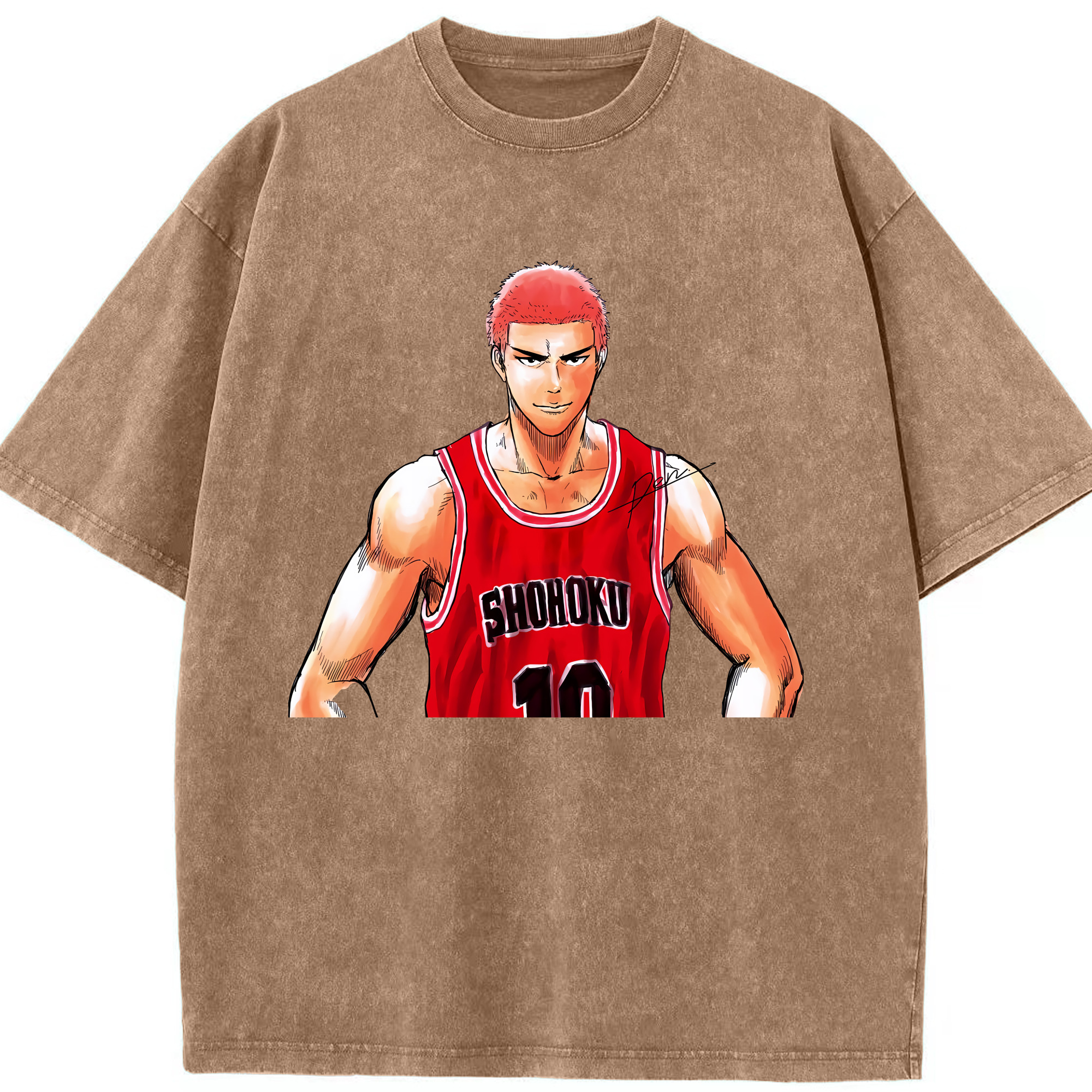 （画像用） SLAM DUNK／スラムダンク 綿100% ヴィンテージ風 半袖Tシャツ（フロントプリント）