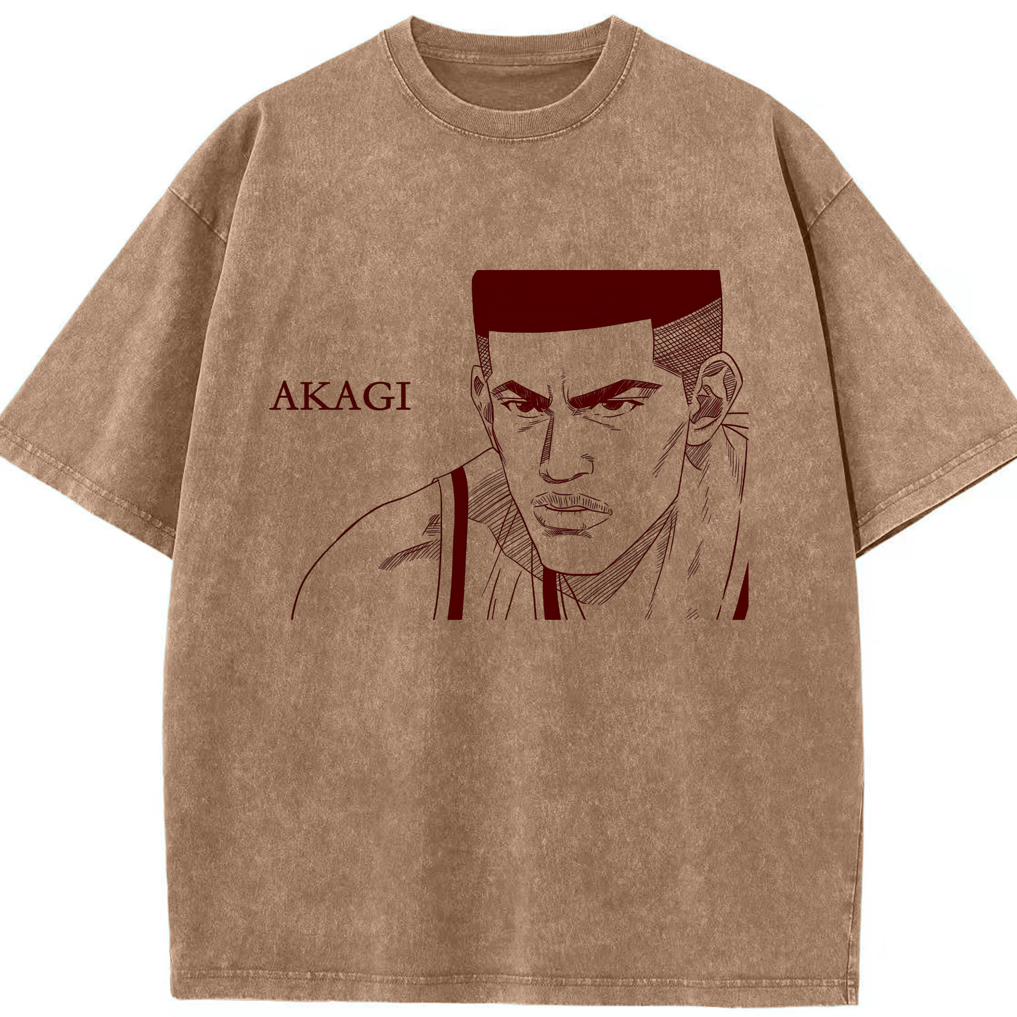 （画像用） SLAM DUNK／スラムダンク 綿100% ヴィンテージ風 半袖Tシャツ（フロントプリント）