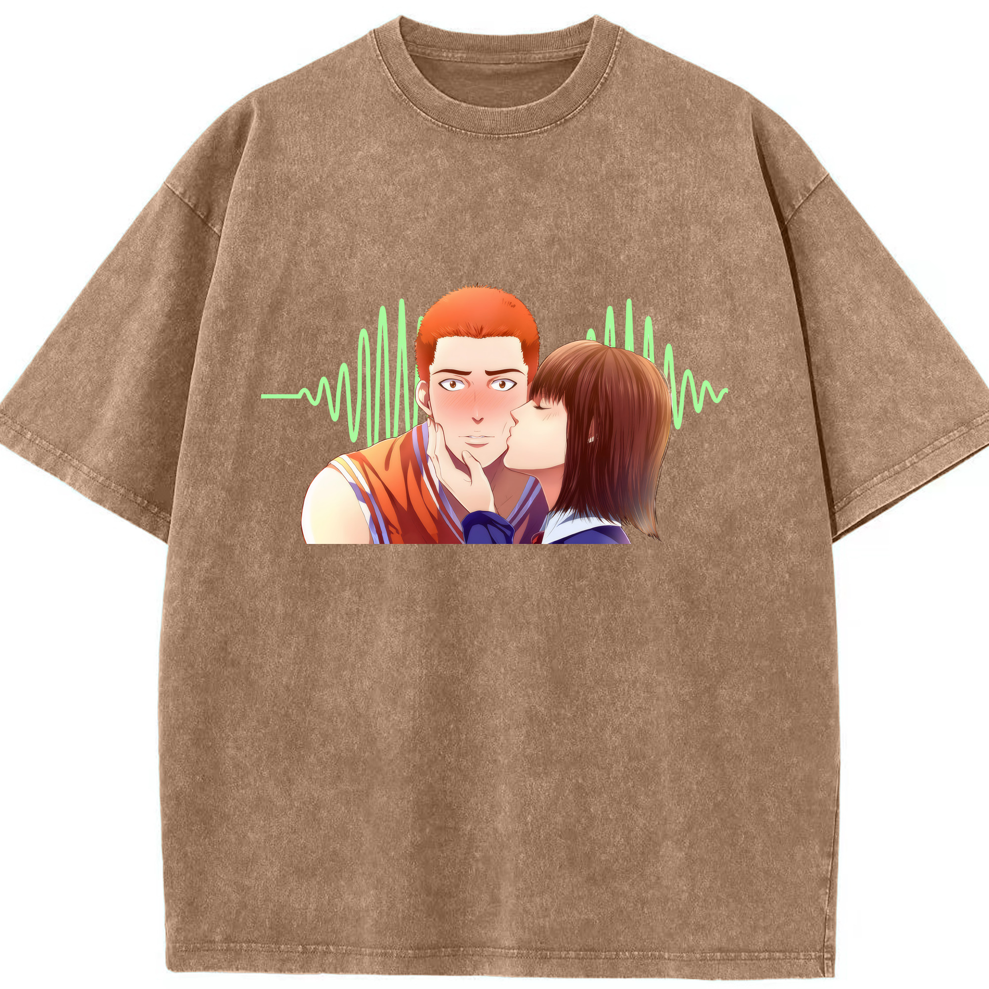 （画像用） SLAM DUNK／スラムダンク 綿100% ヴィンテージ風 半袖Tシャツ（フロントプリント）