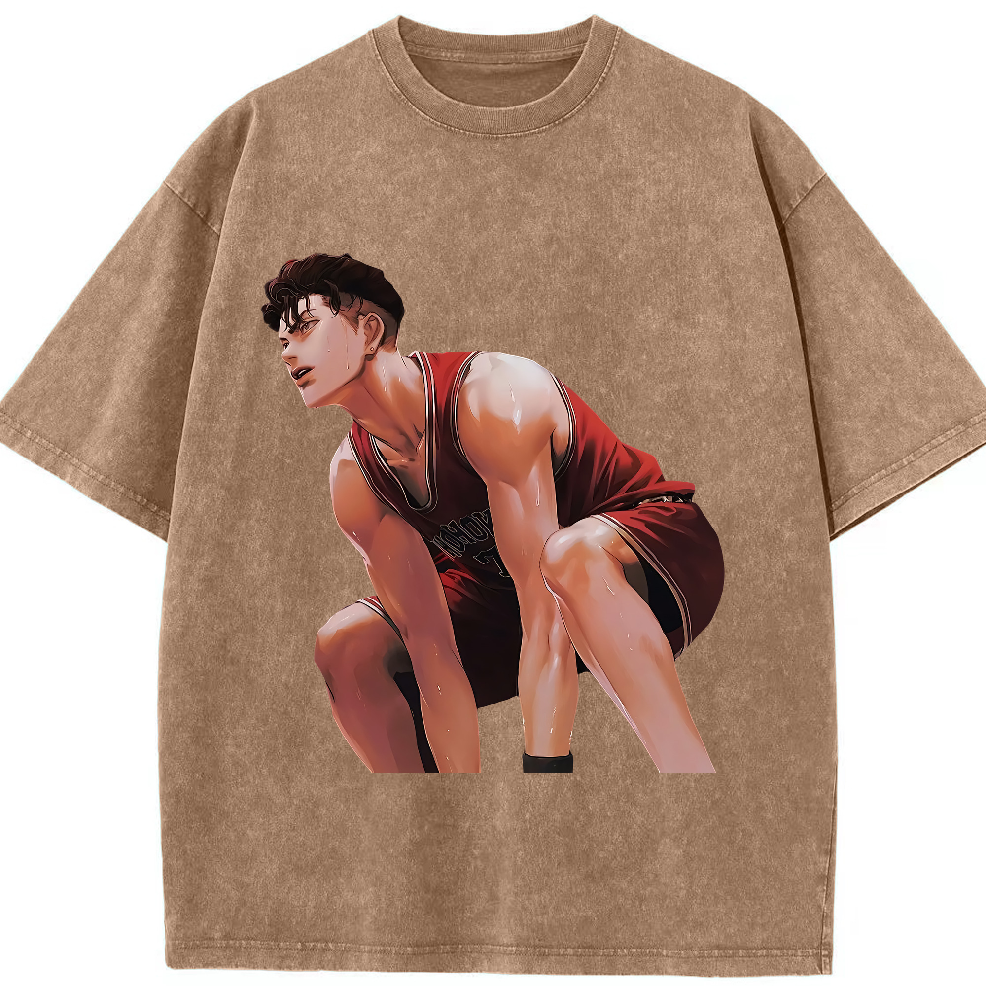 （画像用） SLAM DUNK／スラムダンク 綿100% ヴィンテージ風 半袖Tシャツ（フロントプリント）