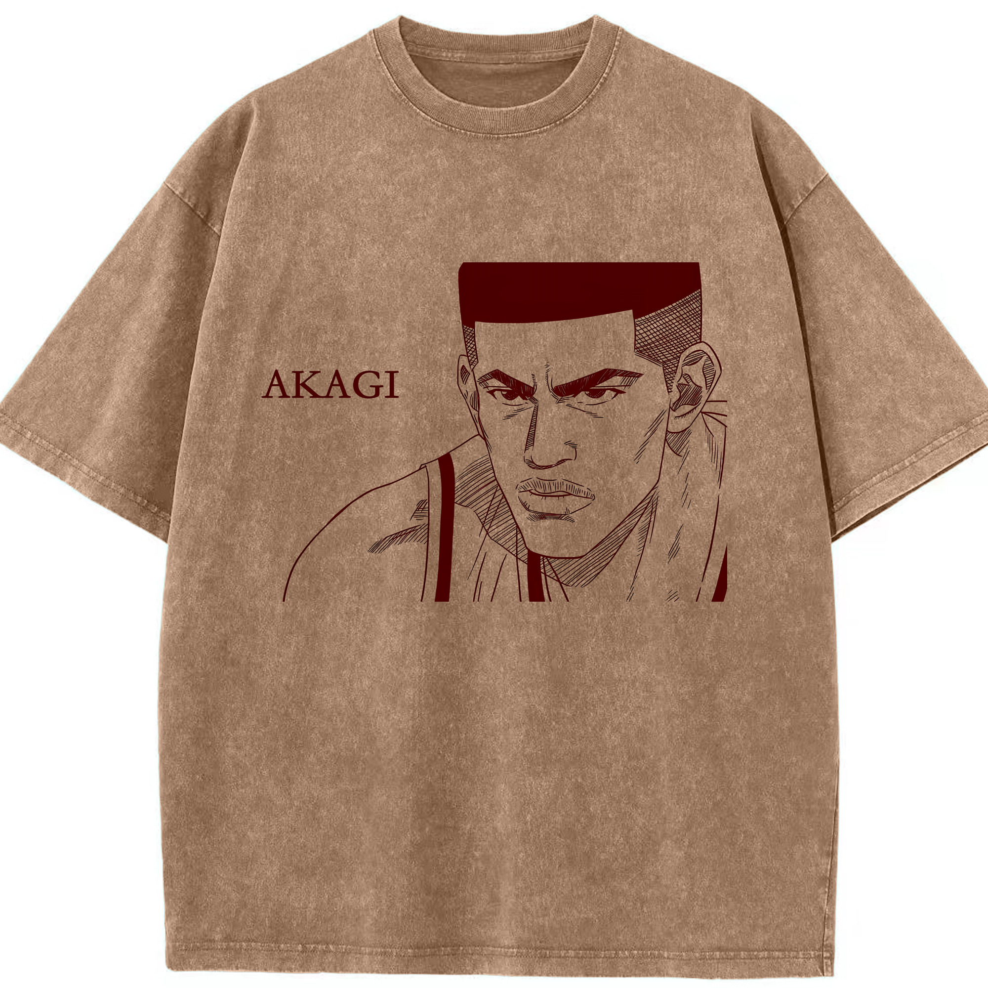 （画像用） SLAM DUNK／スラムダンク 綿100% ヴィンテージ風 半袖Tシャツ（フロントプリント）