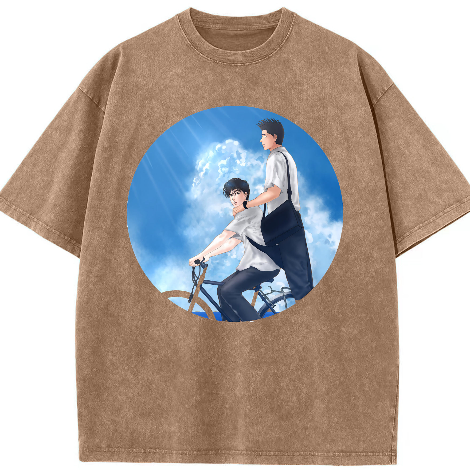 （画像用） SLAM DUNK／スラムダンク 綿100% ヴィンテージ風 半袖Tシャツ（フロントプリント）