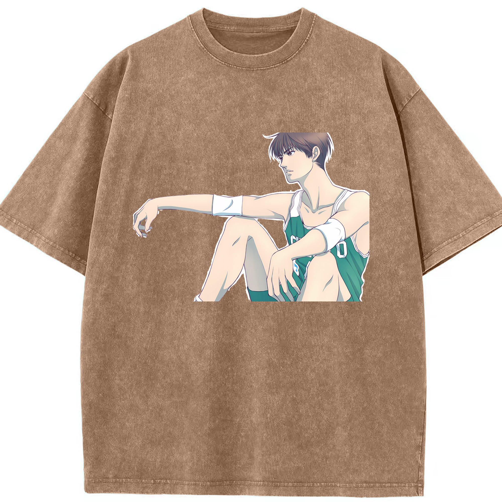 （画像用） SLAM DUNK／スラムダンク 綿100% ヴィンテージ風 半袖Tシャツ（フロントプリント）