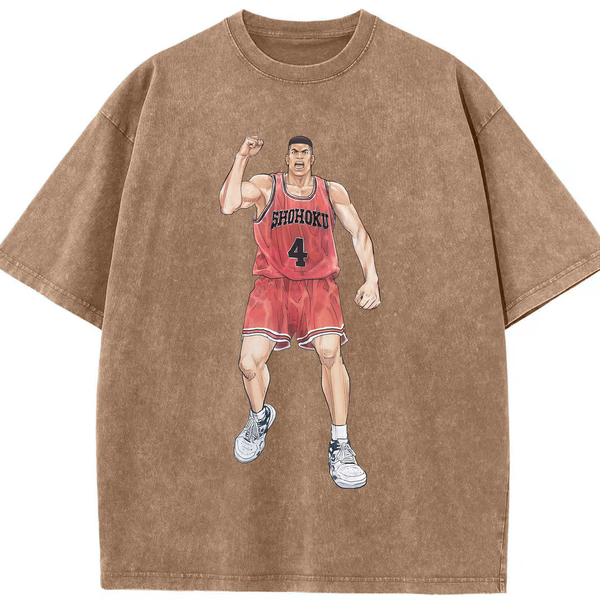（画像用） SLAM DUNK／スラムダンク 綿100% ヴィンテージ風 半袖Tシャツ（フロントプリント）