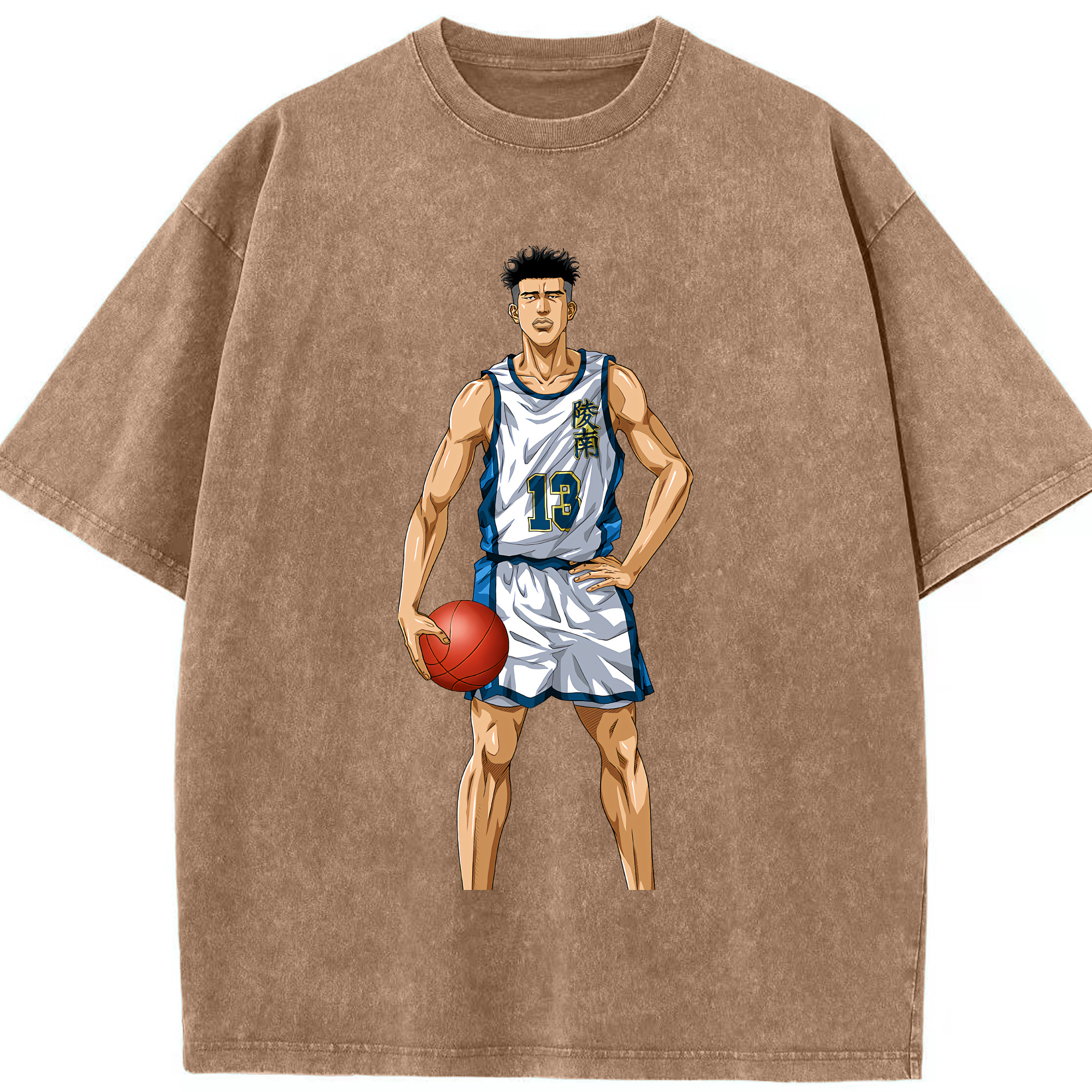 （画像用） SLAM DUNK／スラムダンク 綿100% ヴィンテージ風 半袖Tシャツ（フロントプリント）