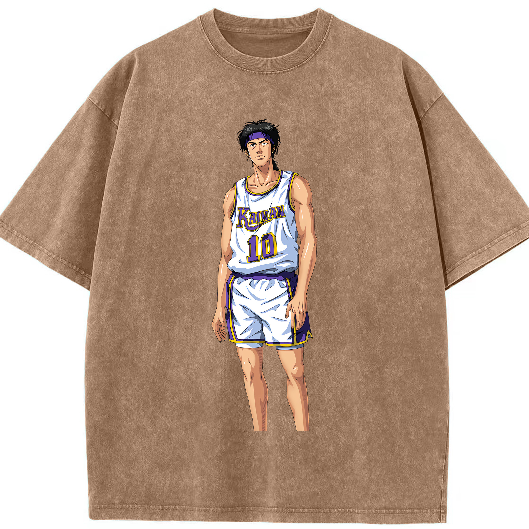 （画像用） SLAM DUNK／スラムダンク 綿100% ヴィンテージ風 半袖Tシャツ（フロントプリント）