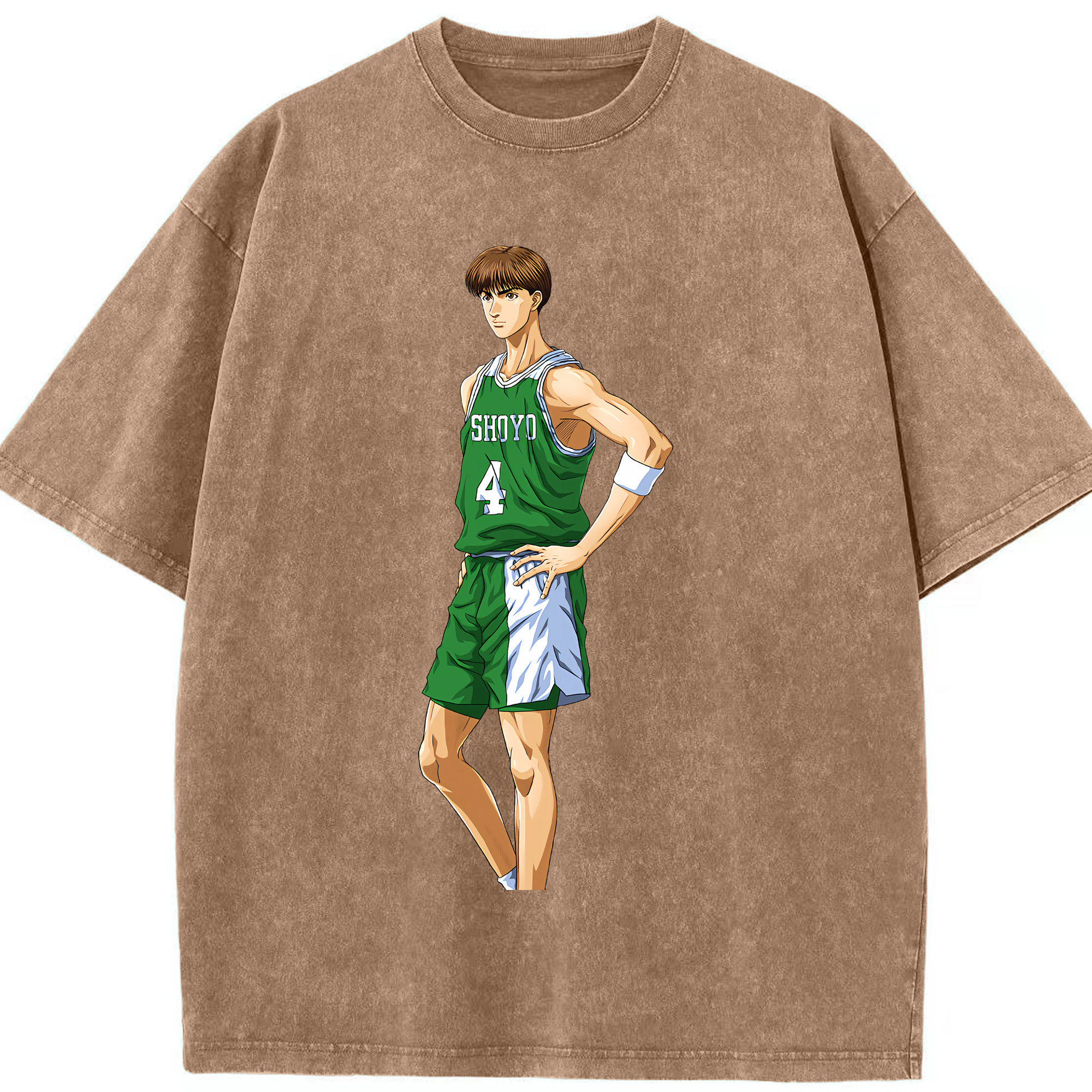 （画像用） SLAM DUNK／スラムダンク 綿100% ヴィンテージ風 半袖Tシャツ（フロントプリント）