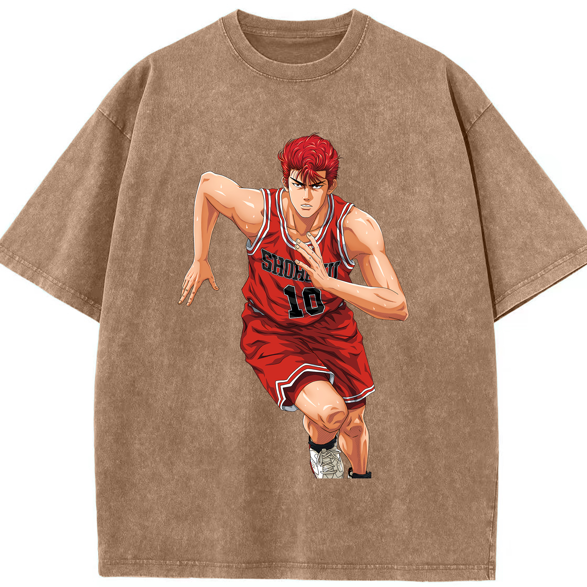 （画像用） SLAM DUNK／スラムダンク 綿100% ヴィンテージ風 半袖Tシャツ（フロントプリント）