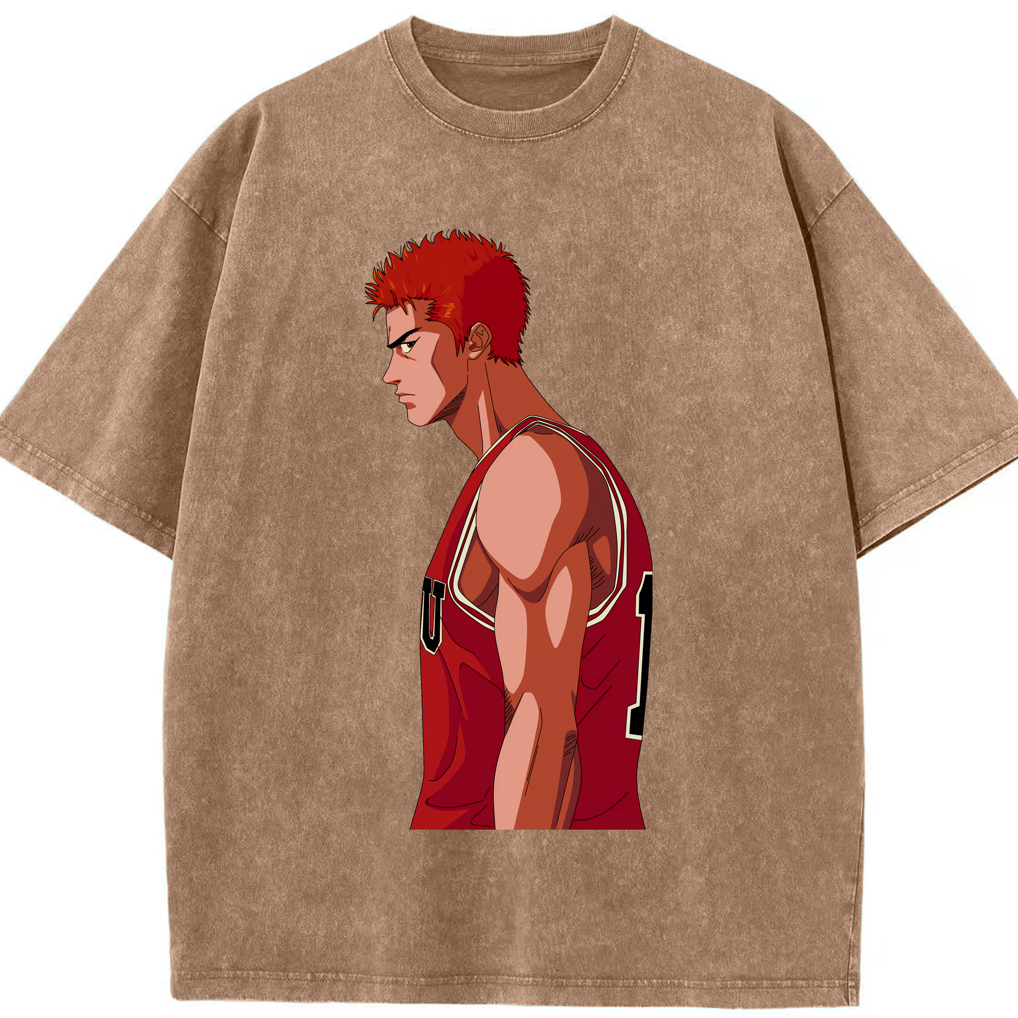 （画像用） SLAM DUNK／スラムダンク 綿100% ヴィンテージ風 半袖Tシャツ（フロントプリント）