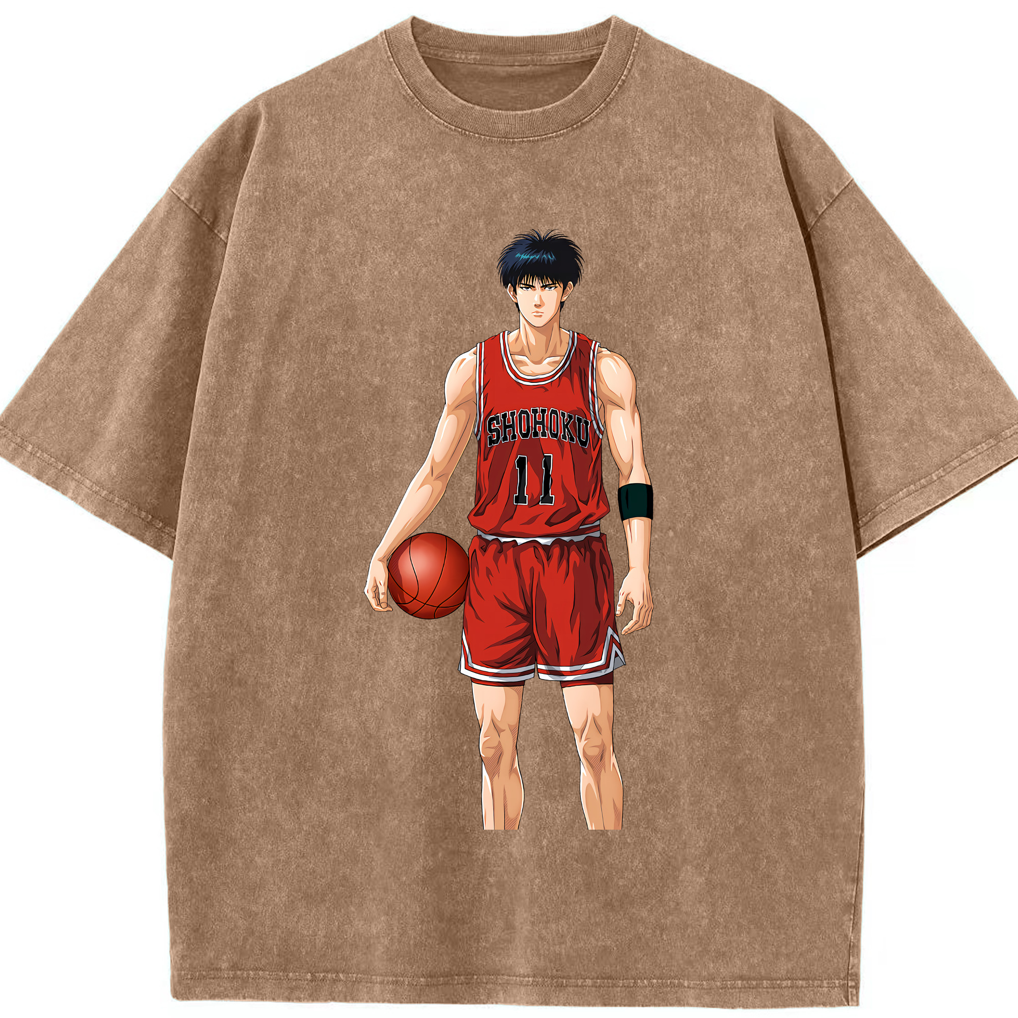 （画像用） SLAM DUNK／スラムダンク 綿100% ヴィンテージ風 半袖Tシャツ（フロントプリント）
