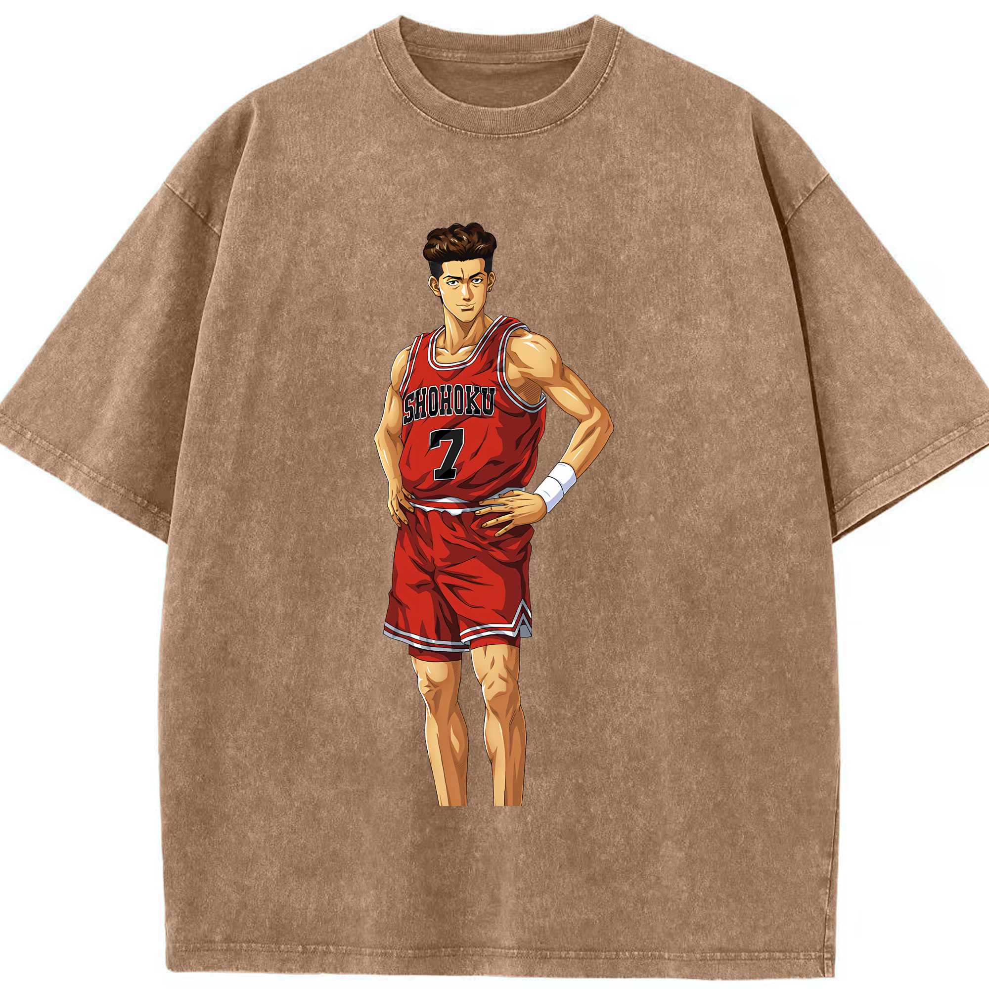 （画像用） SLAM DUNK／スラムダンク 綿100% ヴィンテージ風 半袖Tシャツ（フロントプリント）