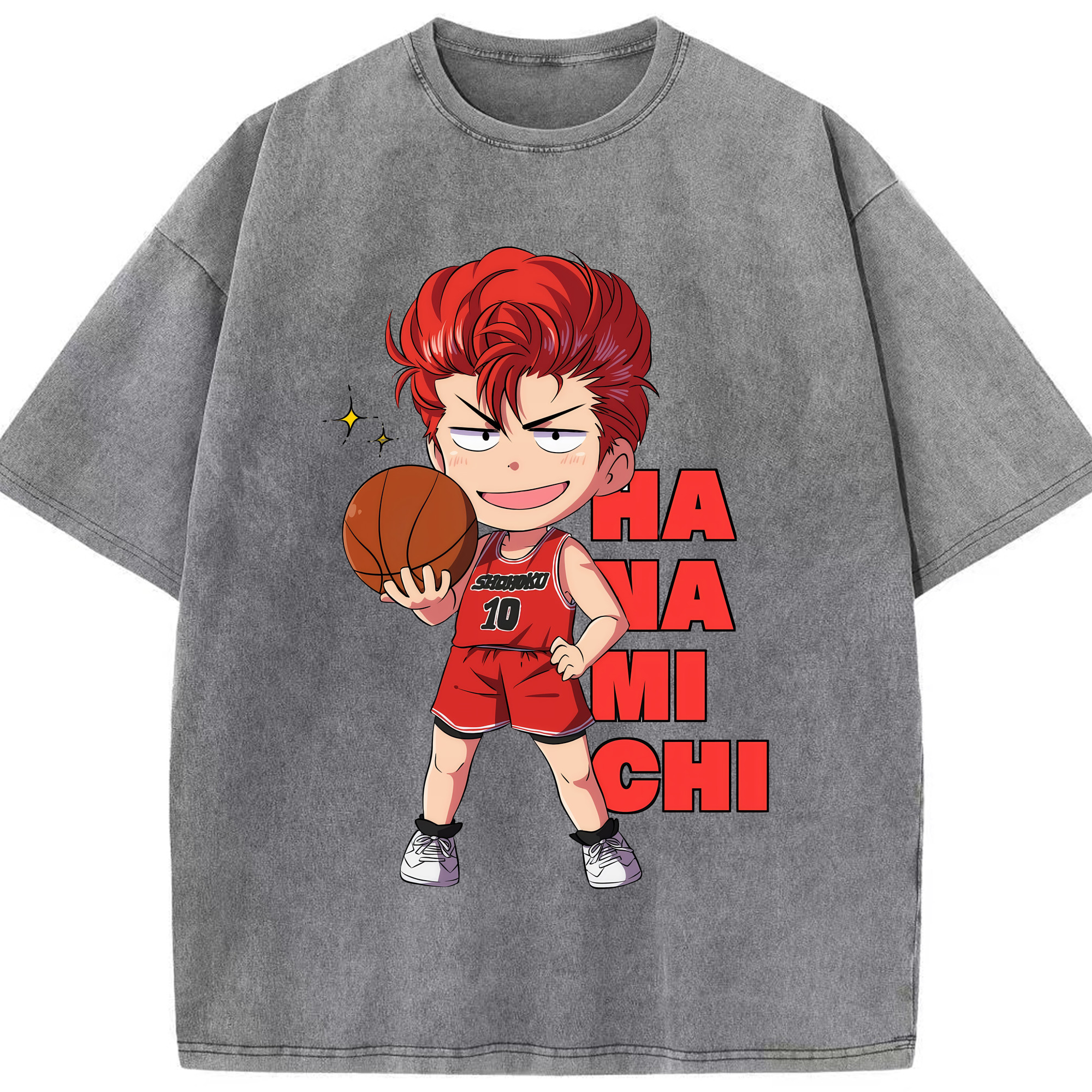 （画像用） SLAM DUNK／スラムダンク 綿100% ヴィンテージ風 半袖Tシャツ（フロントプリント）