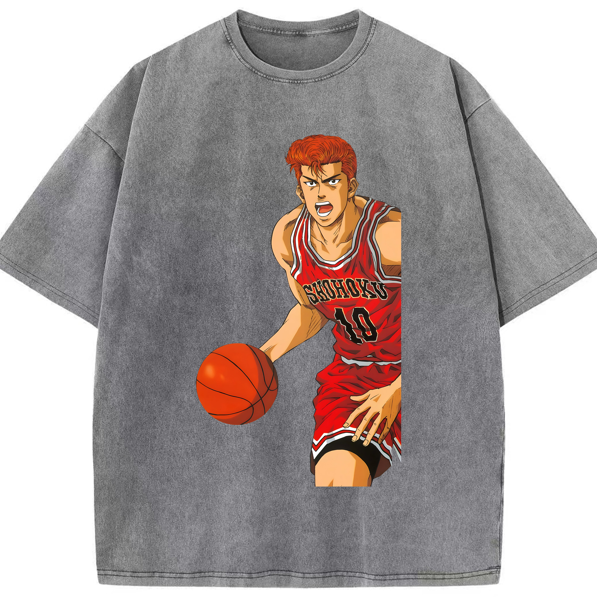 （画像用） SLAM DUNK／スラムダンク 綿100% ヴィンテージ風 半袖Tシャツ（フロントプリント）