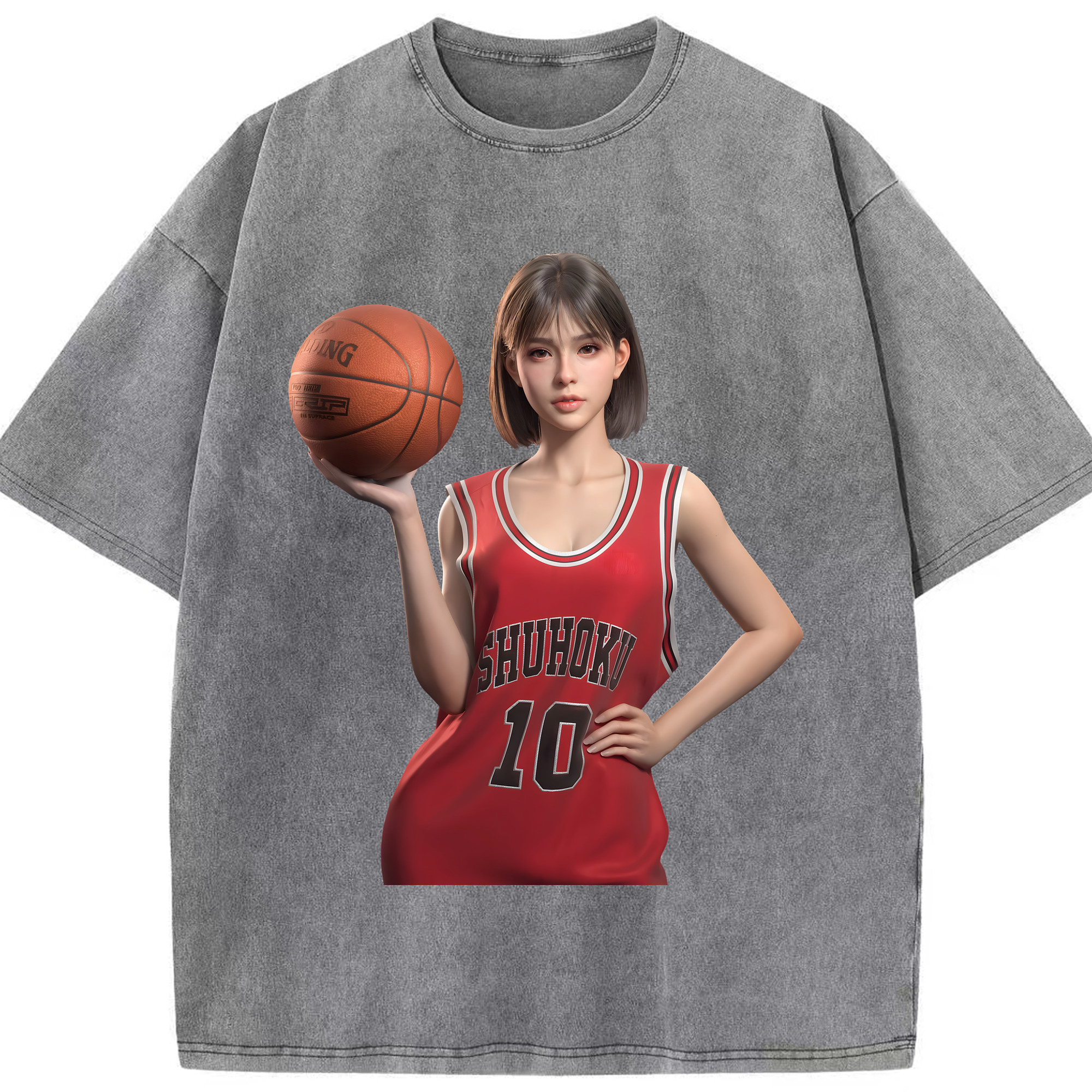 （画像用） SLAM DUNK／スラムダンク 綿100% ヴィンテージ風 半袖Tシャツ（フロントプリント）