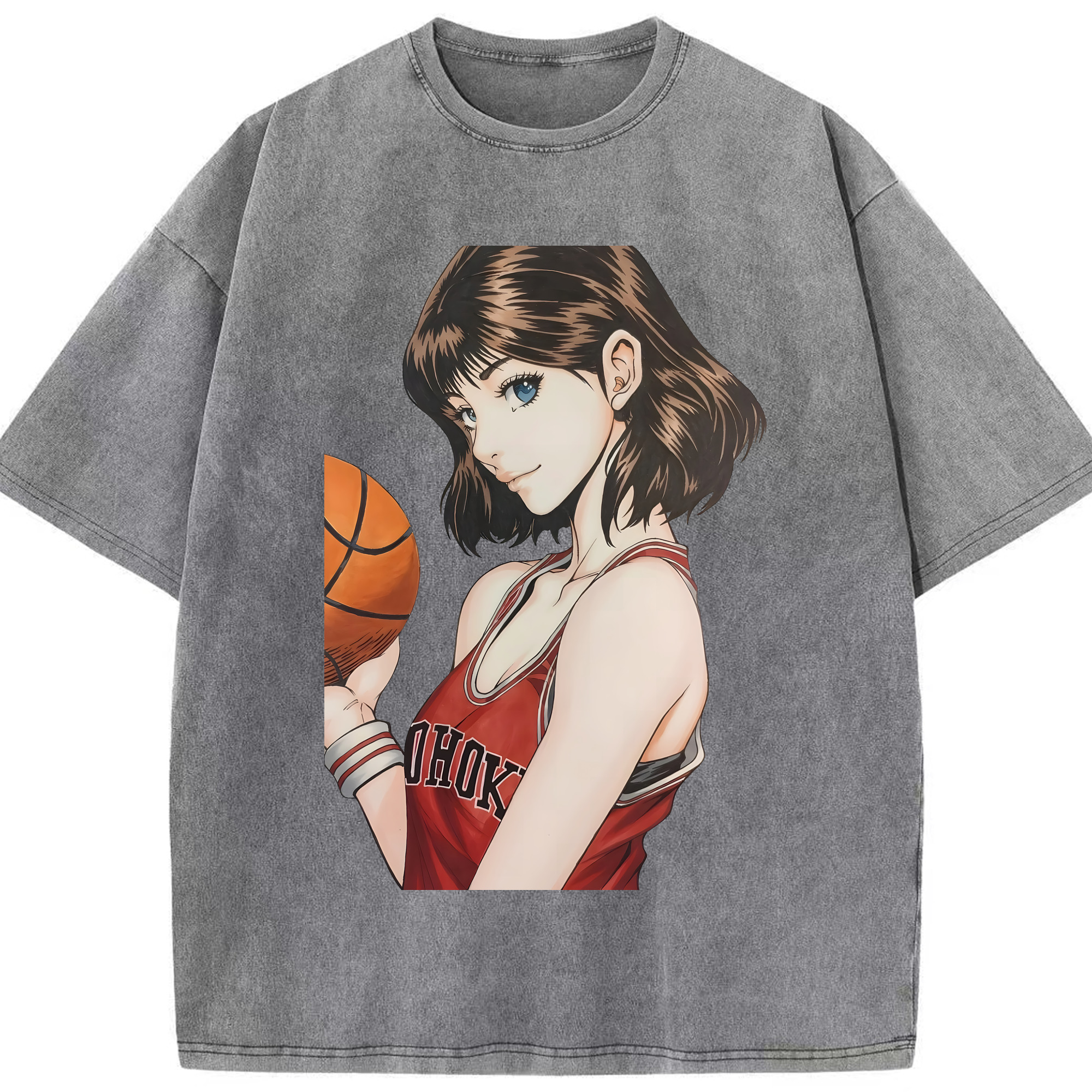 （画像用） SLAM DUNK／スラムダンク 綿100% ヴィンテージ風 半袖Tシャツ（フロントプリント）