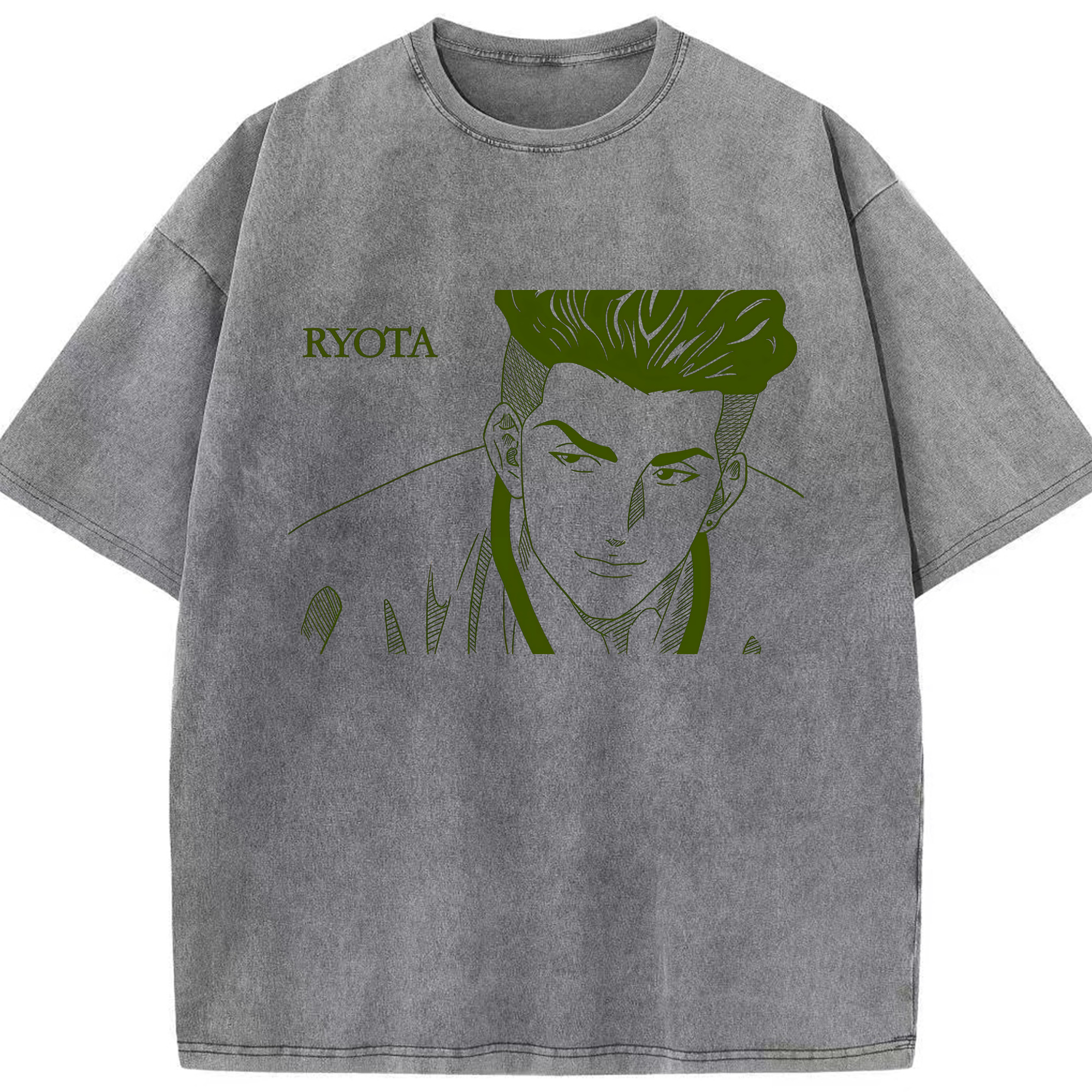 （画像用） SLAM DUNK／スラムダンク 綿100% ヴィンテージ風 半袖Tシャツ（フロントプリント）