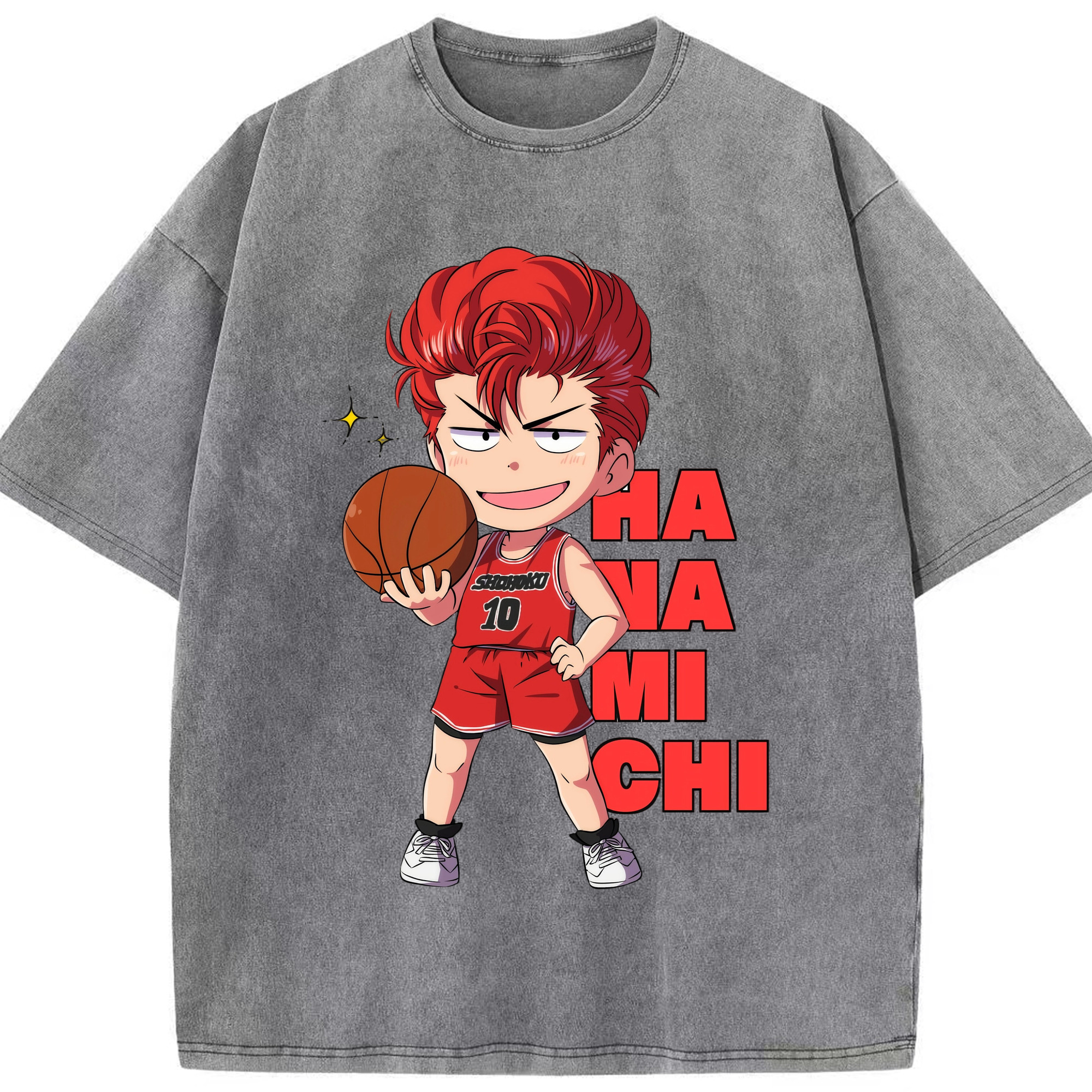 （画像用） SLAM DUNK／スラムダンク 綿100% ヴィンテージ風 半袖Tシャツ（フロントプリント）