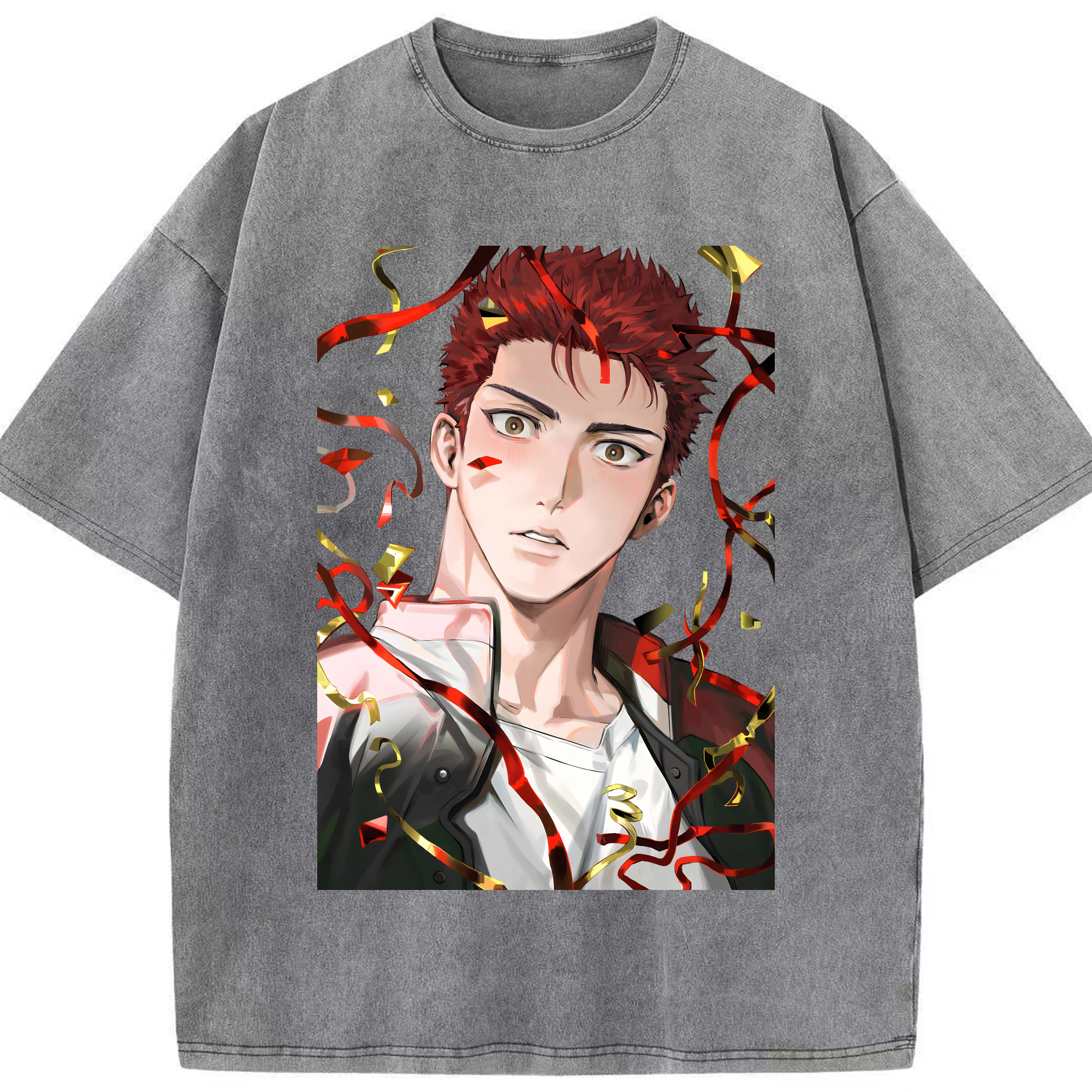 （画像用） SLAM DUNK／スラムダンク 綿100% ヴィンテージ風 半袖Tシャツ（フロントプリント）
