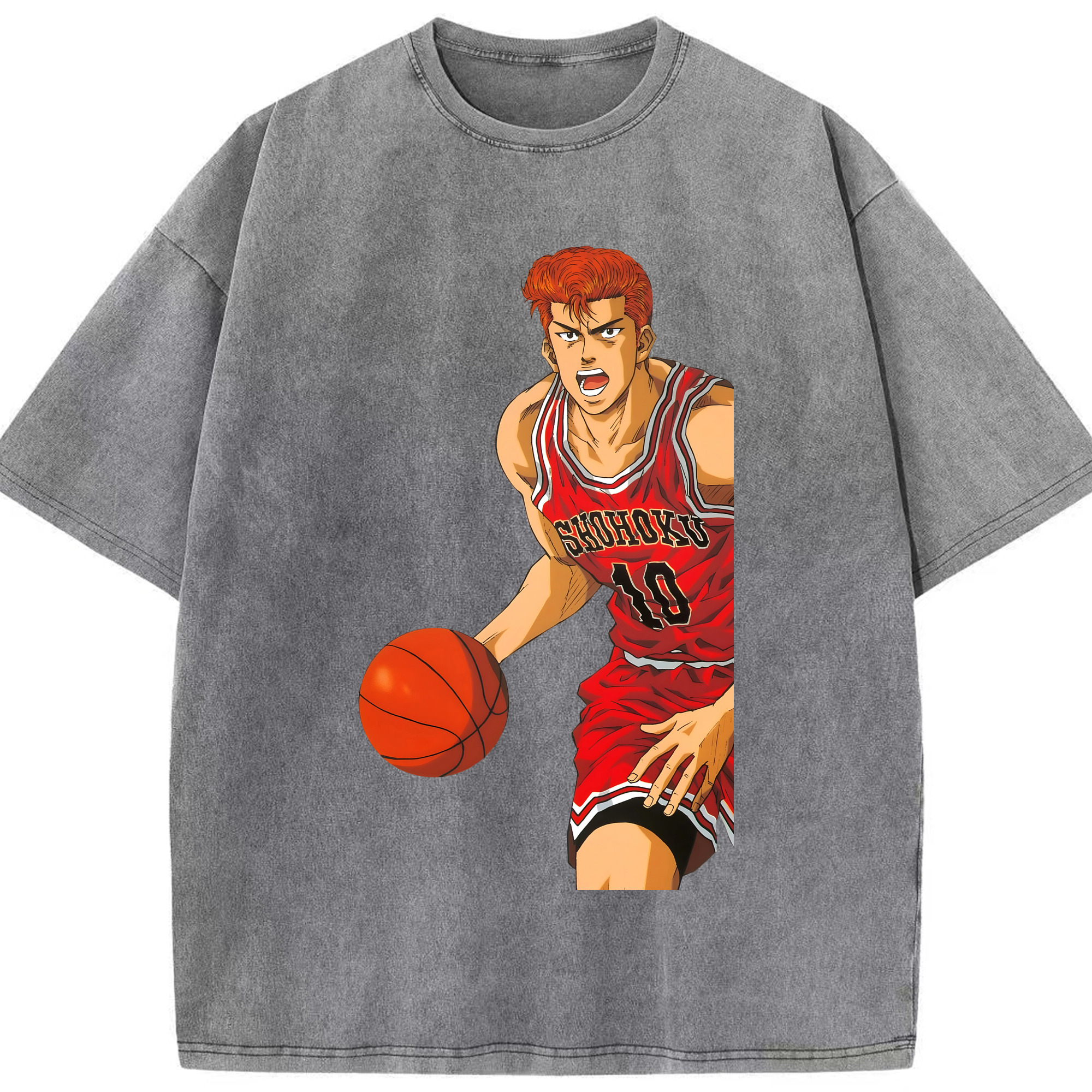 （画像用） SLAM DUNK／スラムダンク 綿100% ヴィンテージ風 半袖Tシャツ（フロントプリント）