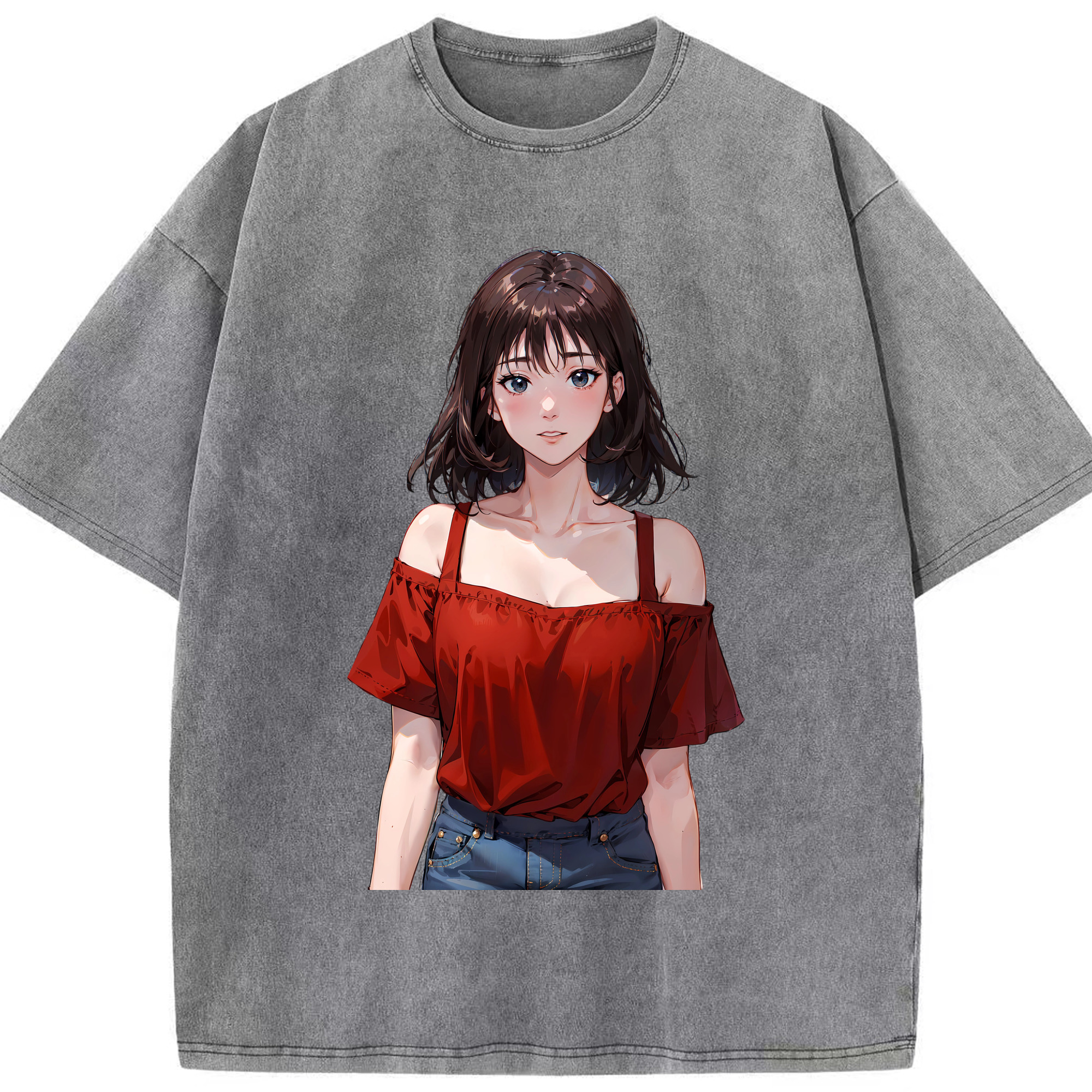 （画像用） SLAM DUNK／スラムダンク 綿100% ヴィンテージ風 半袖Tシャツ（フロントプリント）