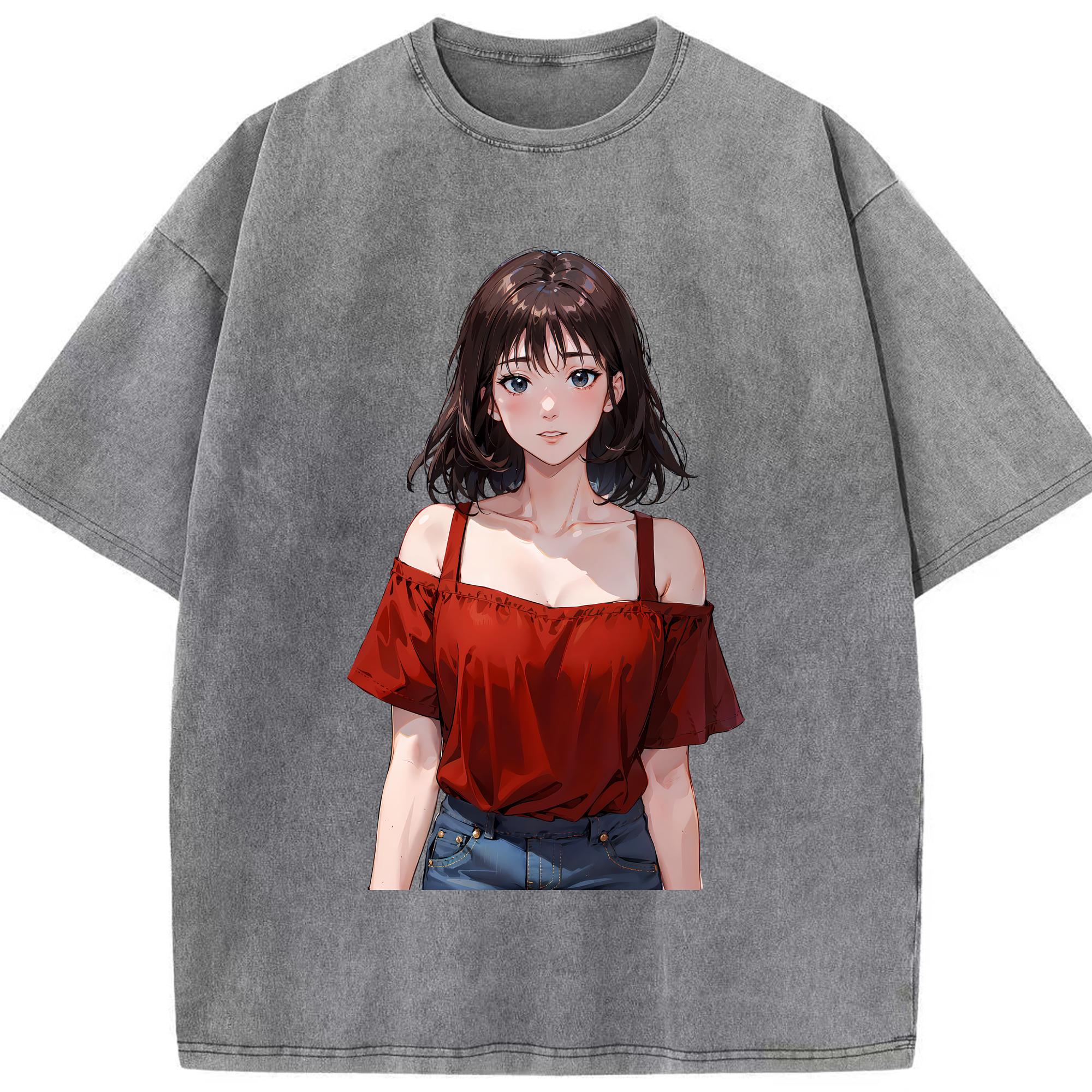 （画像用） SLAM DUNK／スラムダンク 綿100% ヴィンテージ風 半袖Tシャツ（フロントプリント）