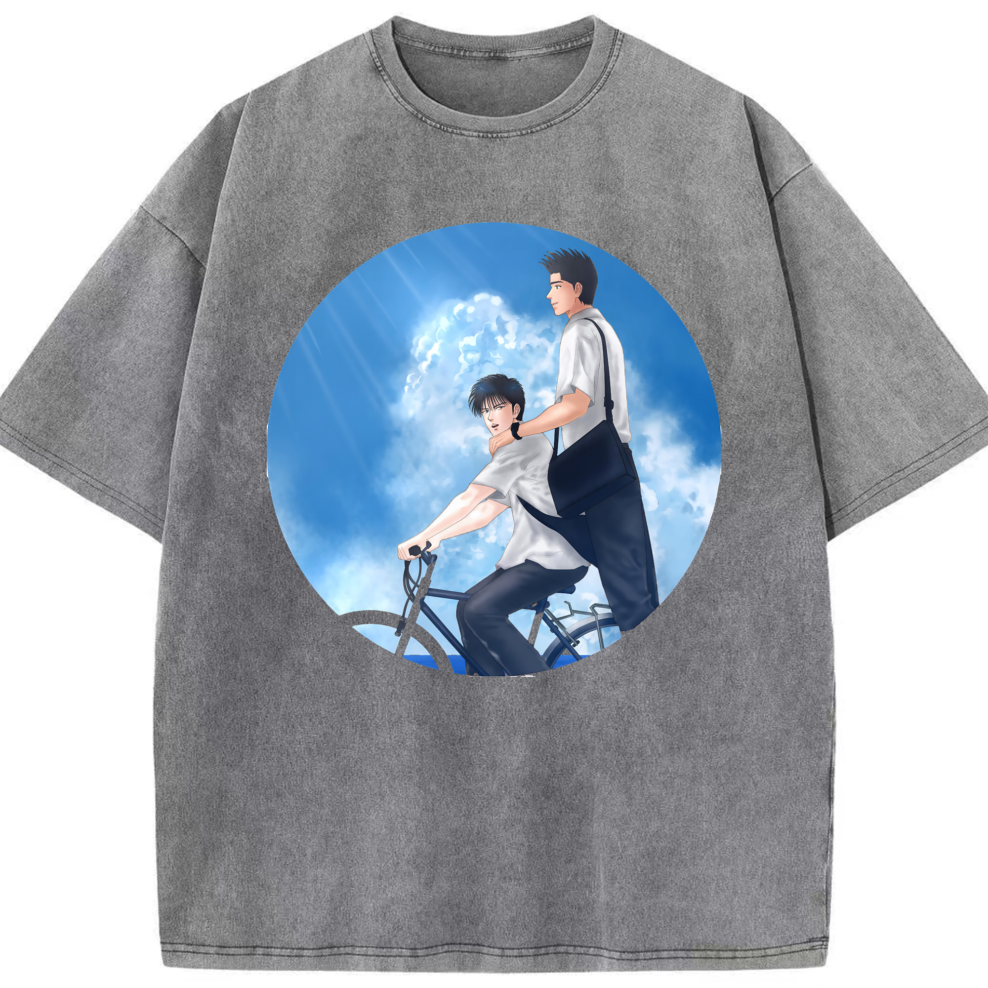 （画像用） SLAM DUNK／スラムダンク 綿100% ヴィンテージ風 半袖Tシャツ（フロントプリント）