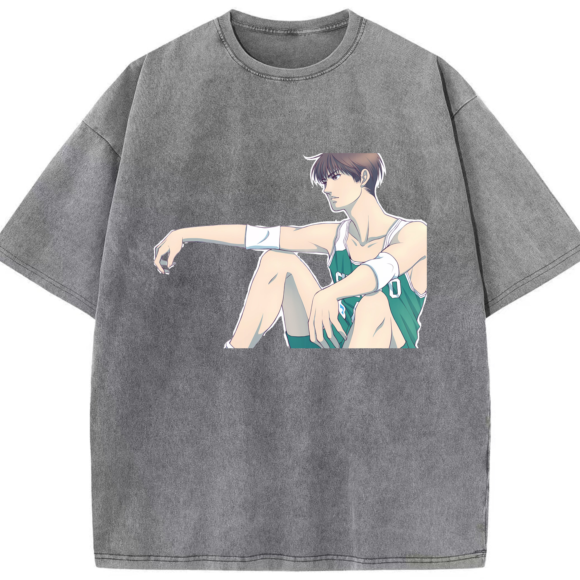 （画像用） SLAM DUNK／スラムダンク 綿100% ヴィンテージ風 半袖Tシャツ（フロントプリント）