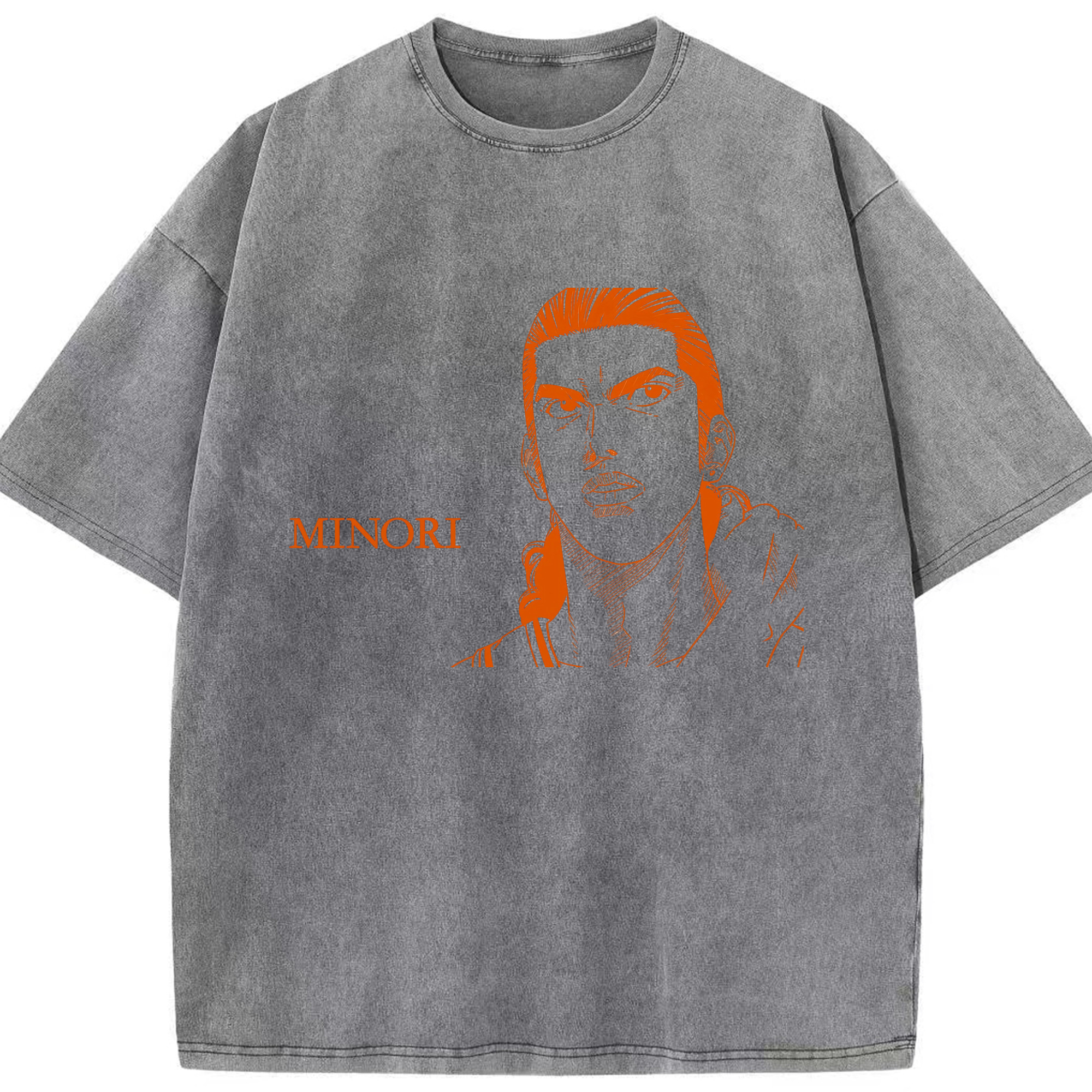 （画像用） SLAM DUNK／スラムダンク 綿100% ヴィンテージ風 半袖Tシャツ（フロントプリント）