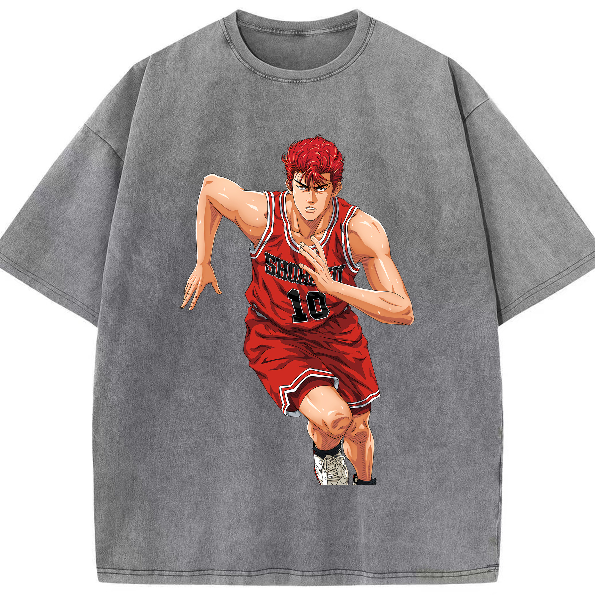 （画像用） SLAM DUNK／スラムダンク 綿100% ヴィンテージ風 半袖Tシャツ（フロントプリント）