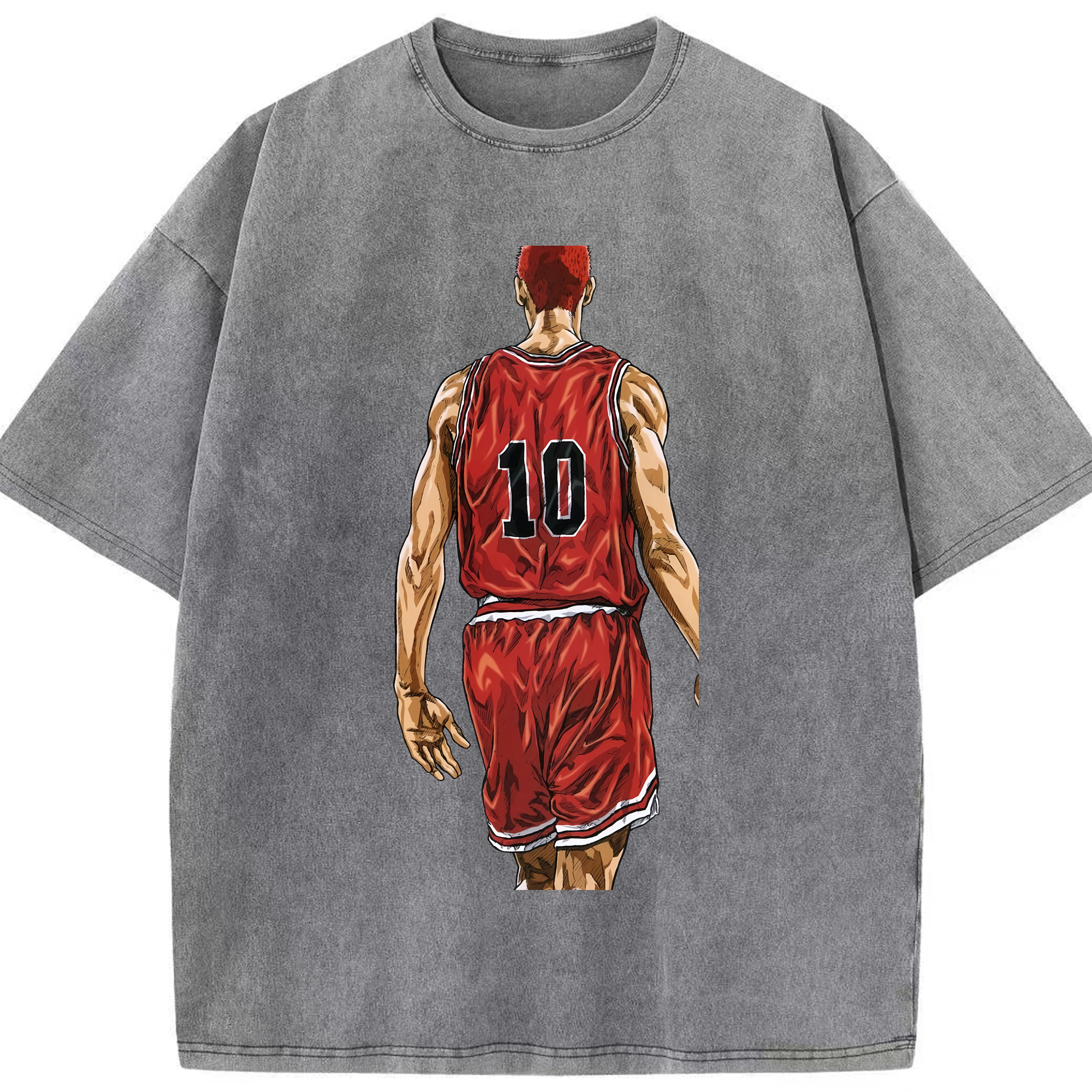 （画像用） SLAM DUNK／スラムダンク 綿100% ヴィンテージ風 半袖Tシャツ（フロントプリント）