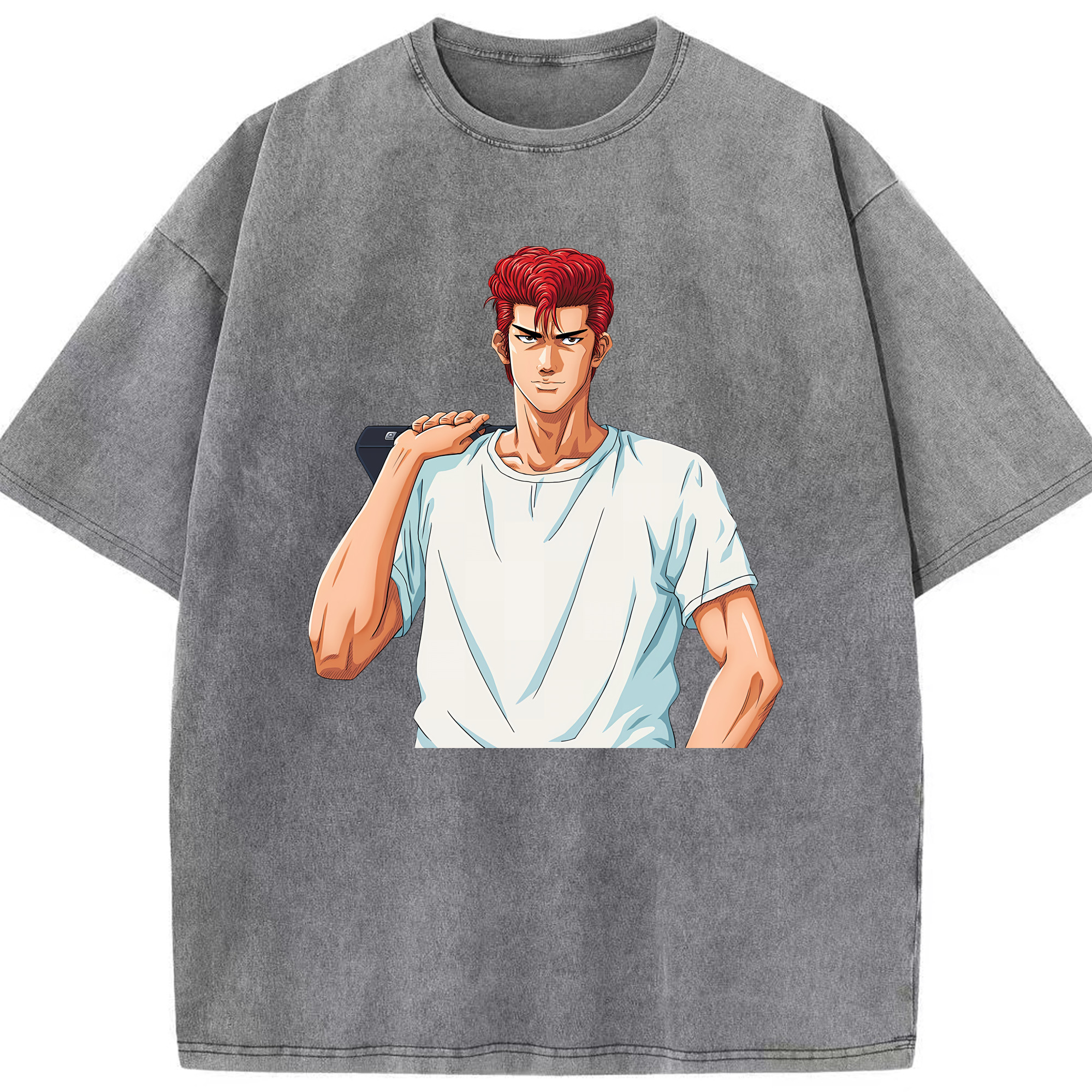 （画像用） SLAM DUNK／スラムダンク 綿100% ヴィンテージ風 半袖Tシャツ（フロントプリント）
