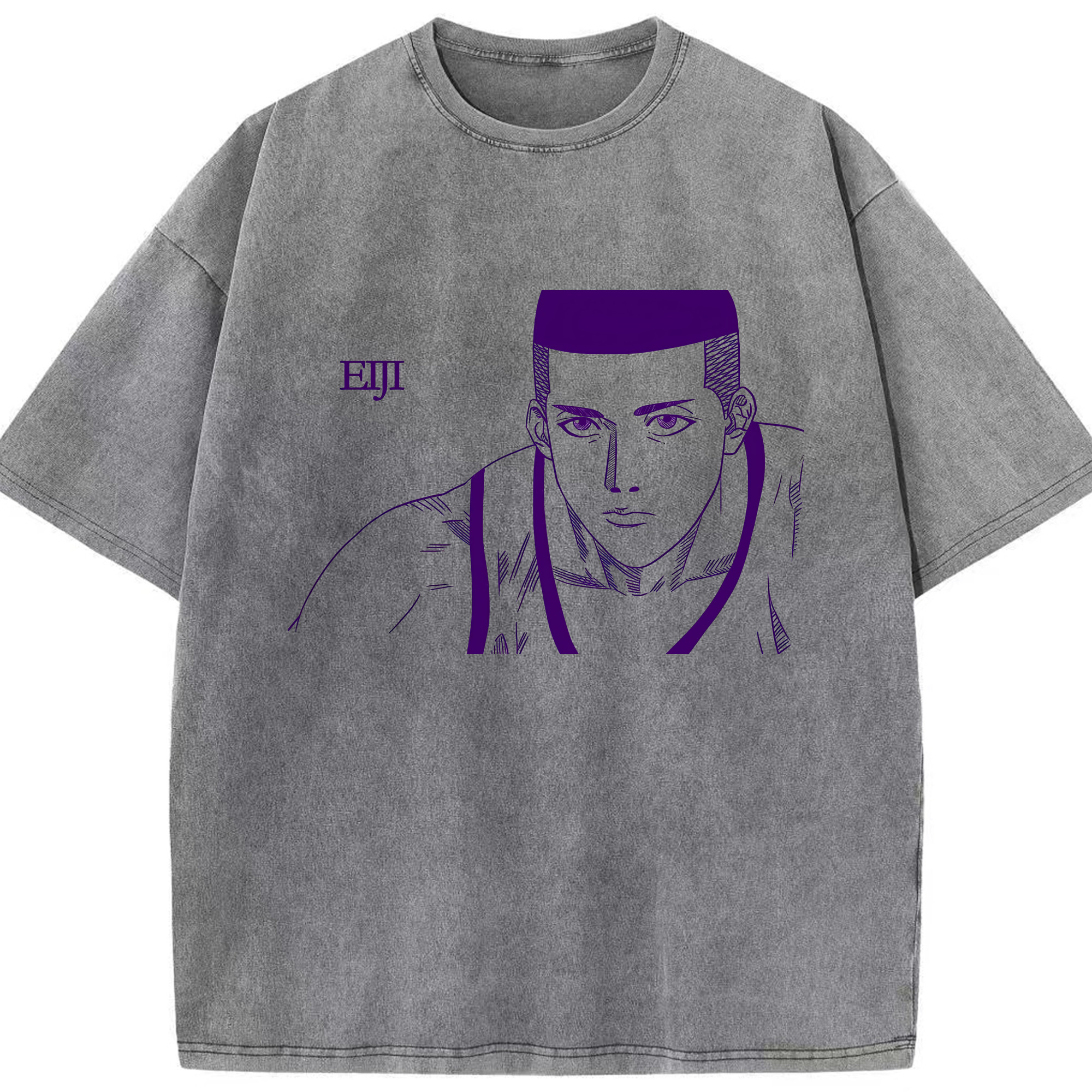 （画像用） SLAM DUNK／スラムダンク 綿100% ヴィンテージ風 半袖Tシャツ（フロントプリント）