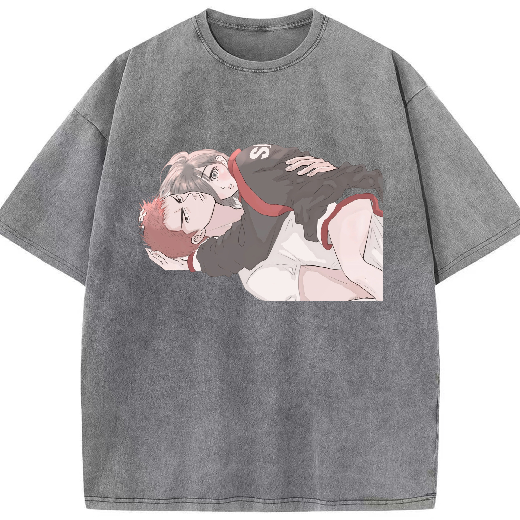 （画像用） SLAM DUNK／スラムダンク 綿100% ヴィンテージ風 半袖Tシャツ（フロントプリント）