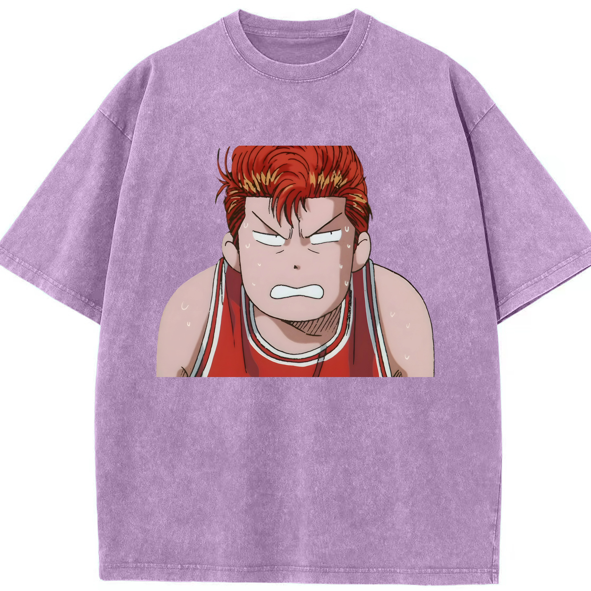 （画像用） SLAM DUNK／スラムダンク 綿100% ヴィンテージ風 半袖Tシャツ（フロントプリント）