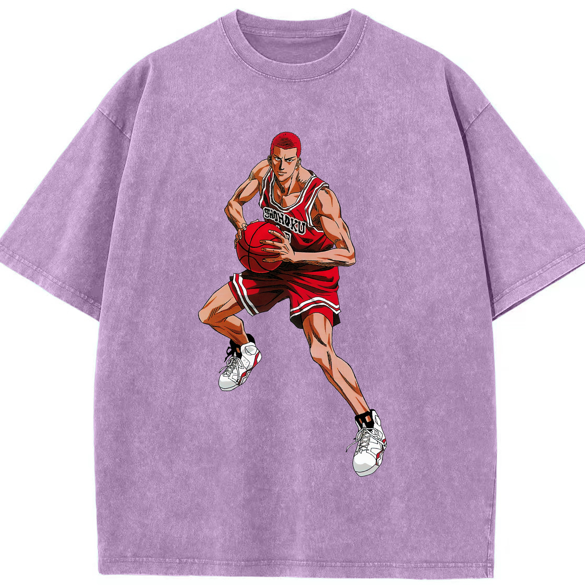 （画像用） SLAM DUNK／スラムダンク 綿100% ヴィンテージ風 半袖Tシャツ（フロントプリント）
