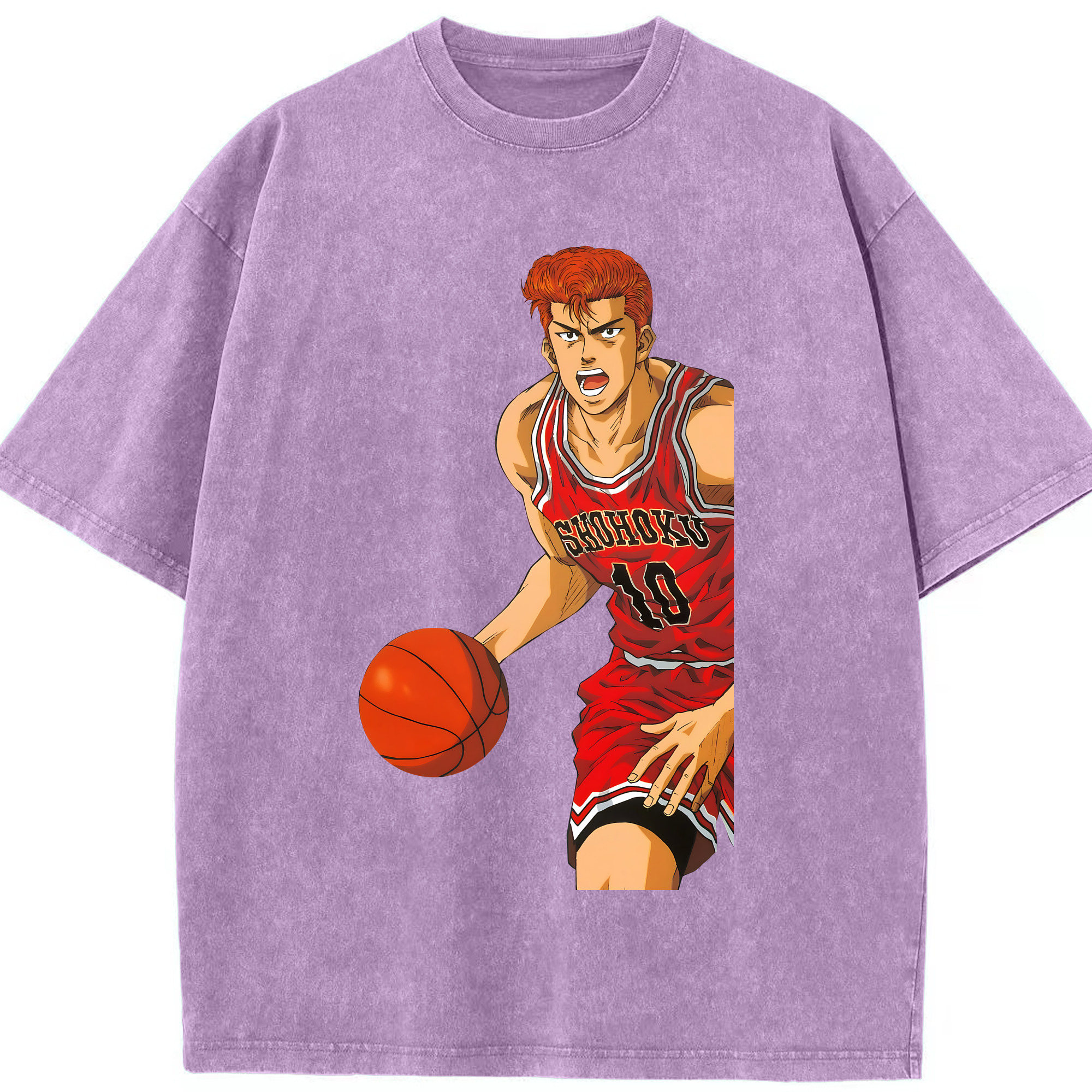 （画像用） SLAM DUNK／スラムダンク 綿100% ヴィンテージ風 半袖Tシャツ（フロントプリント）
