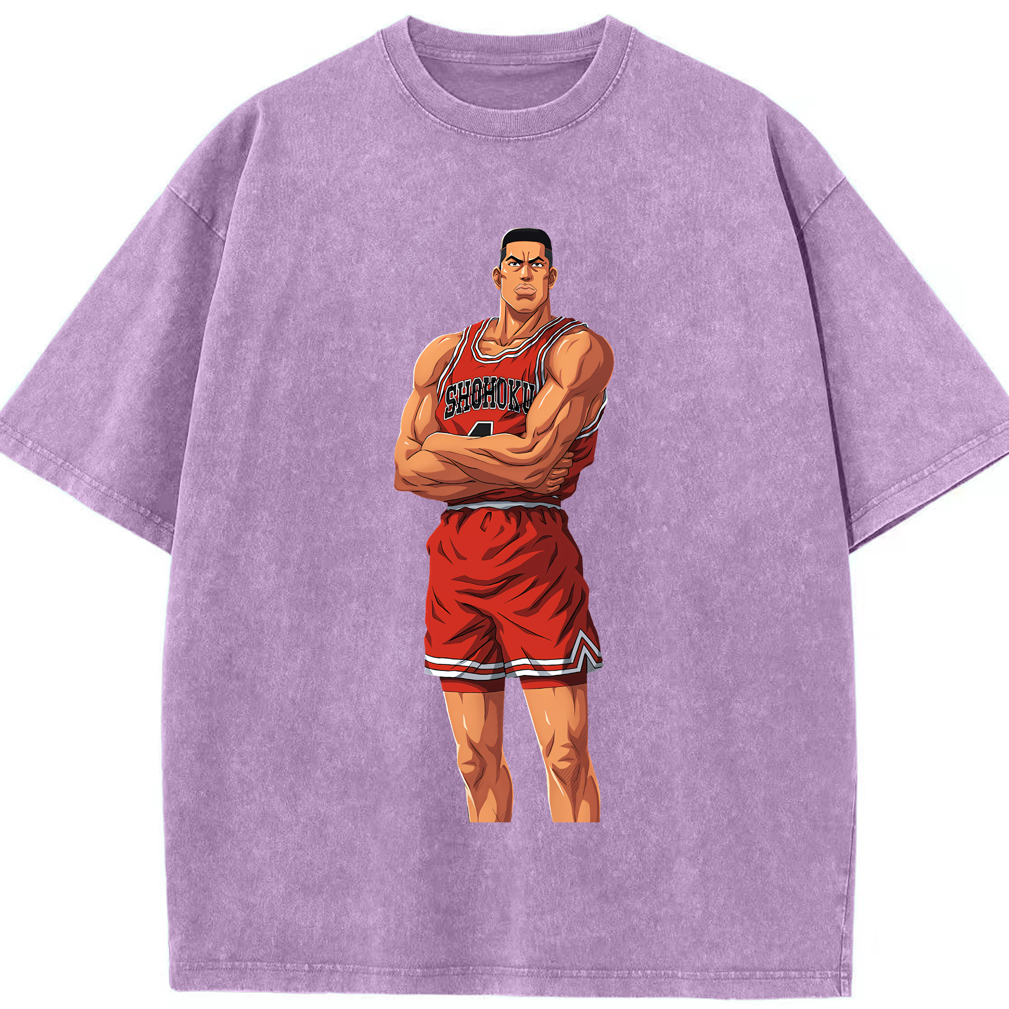 （画像用） SLAM DUNK／スラムダンク 綿100% ヴィンテージ風 半袖Tシャツ（フロントプリント）