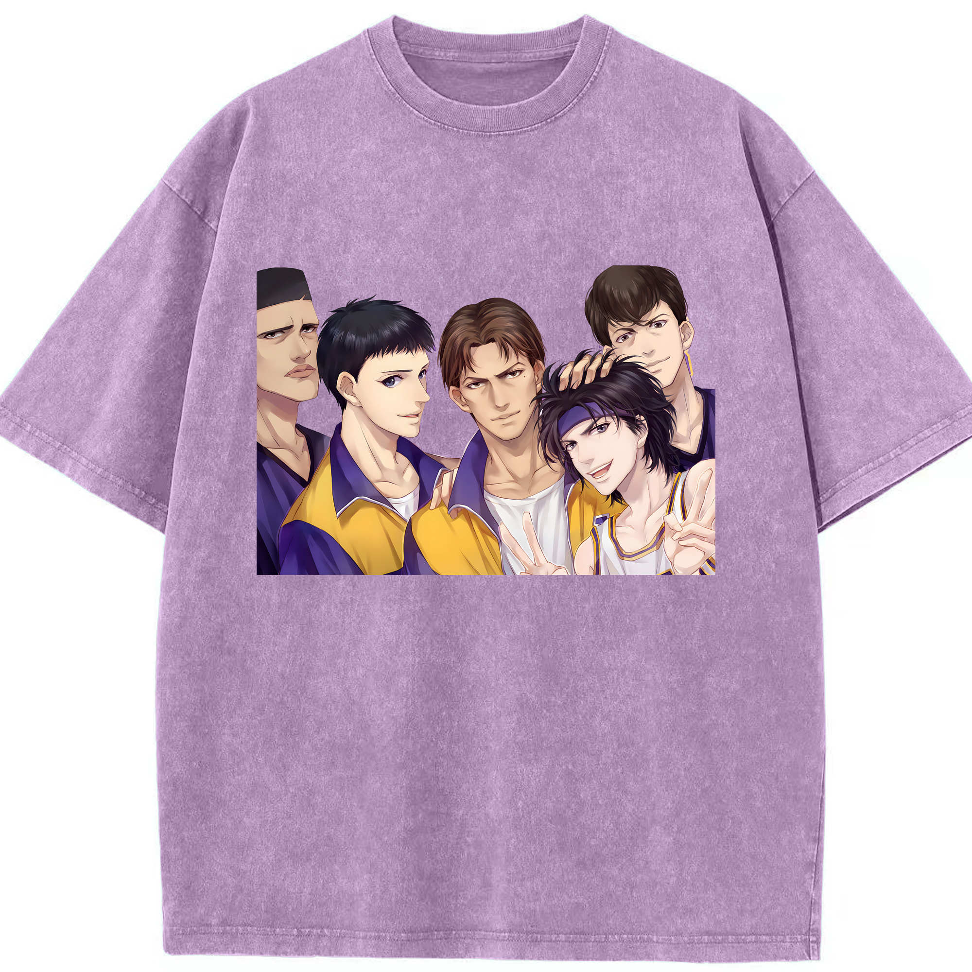 （画像用） SLAM DUNK／スラムダンク 綿100% ヴィンテージ風 半袖Tシャツ（フロントプリント）