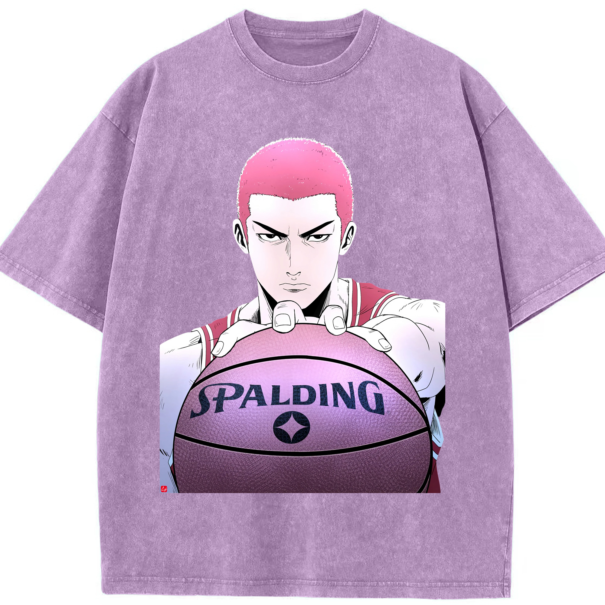 （画像用） SLAM DUNK／スラムダンク 綿100% ヴィンテージ風 半袖Tシャツ（フロントプリント）