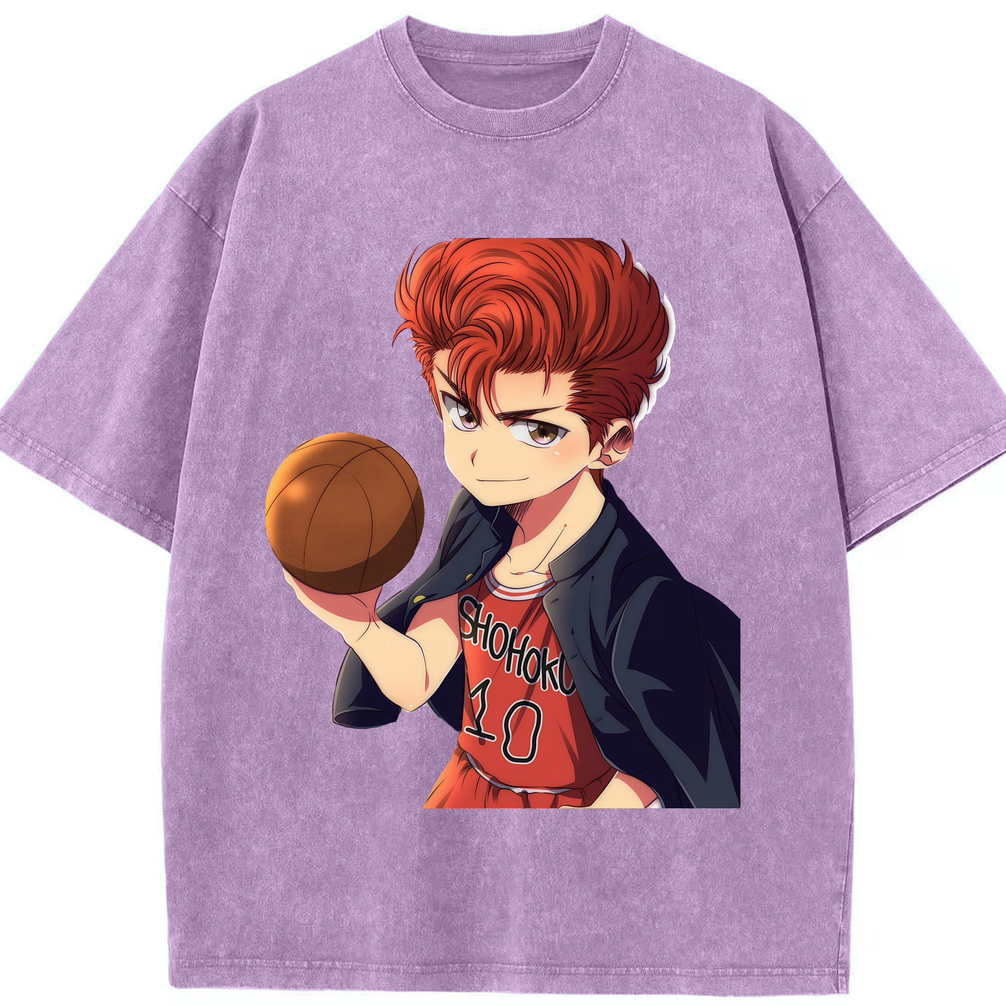 （画像用） SLAM DUNK／スラムダンク 綿100% ヴィンテージ風 半袖Tシャツ（フロントプリント）