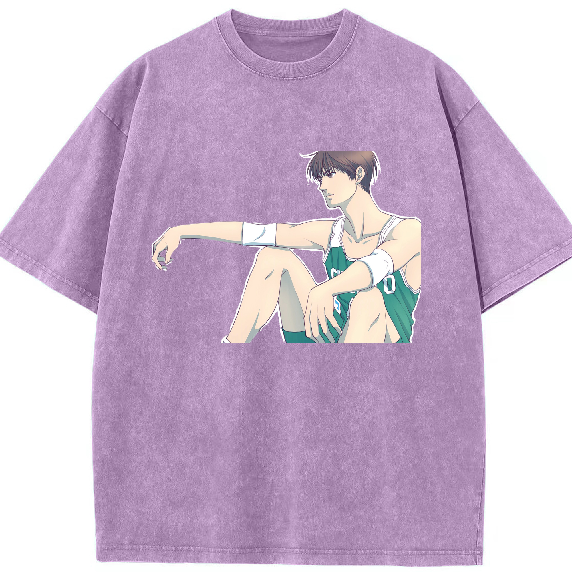 （画像用） SLAM DUNK／スラムダンク 綿100% ヴィンテージ風 半袖Tシャツ（フロントプリント）