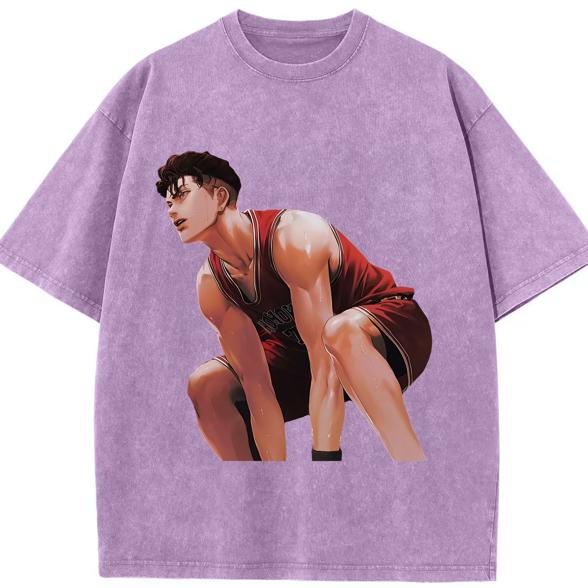 （画像用） SLAM DUNK／スラムダンク 綿100% ヴィンテージ風 半袖Tシャツ（フロントプリント）