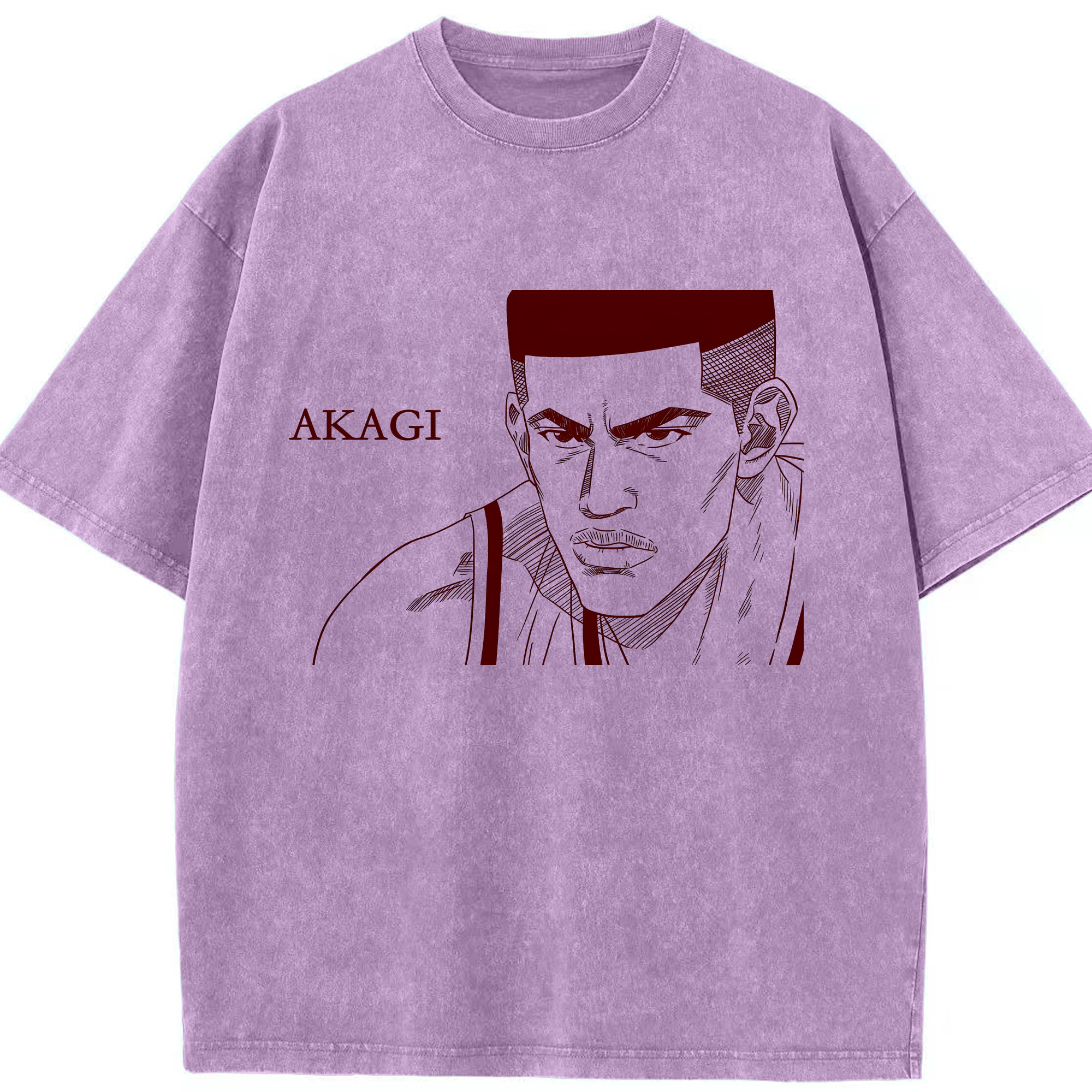 （画像用） SLAM DUNK／スラムダンク 綿100% ヴィンテージ風 半袖Tシャツ（フロントプリント）